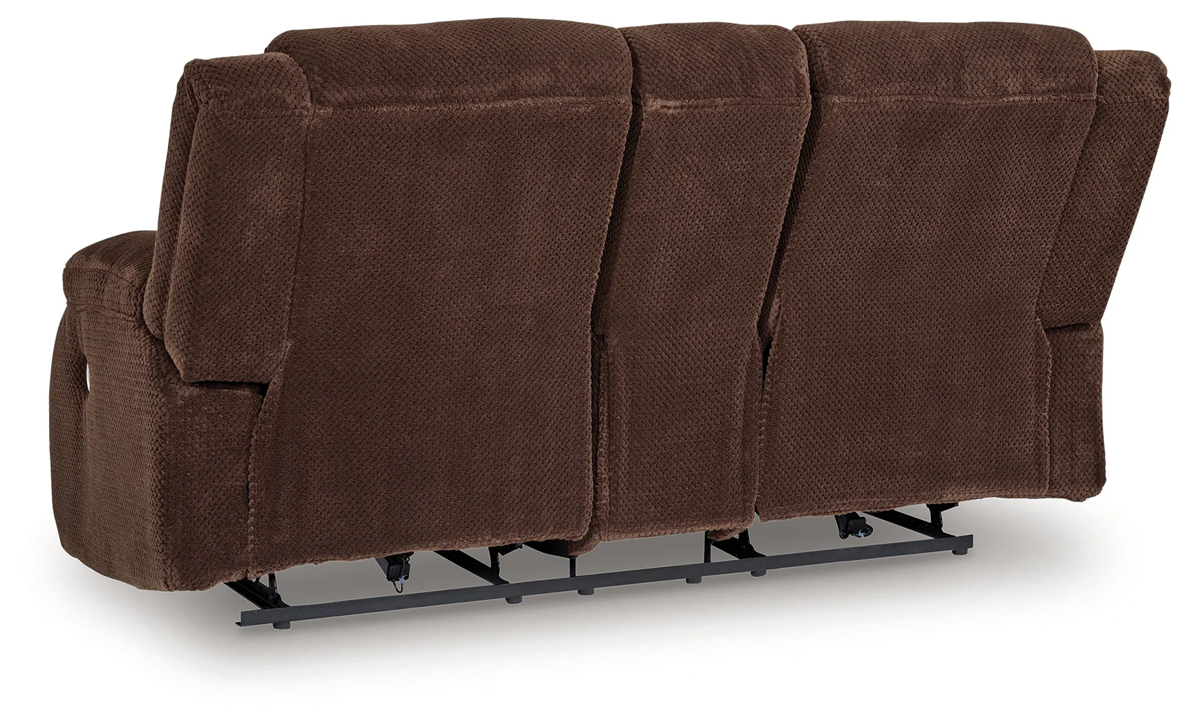 Observation Chocolate Power Reclining Loveseat with Console - Image 4