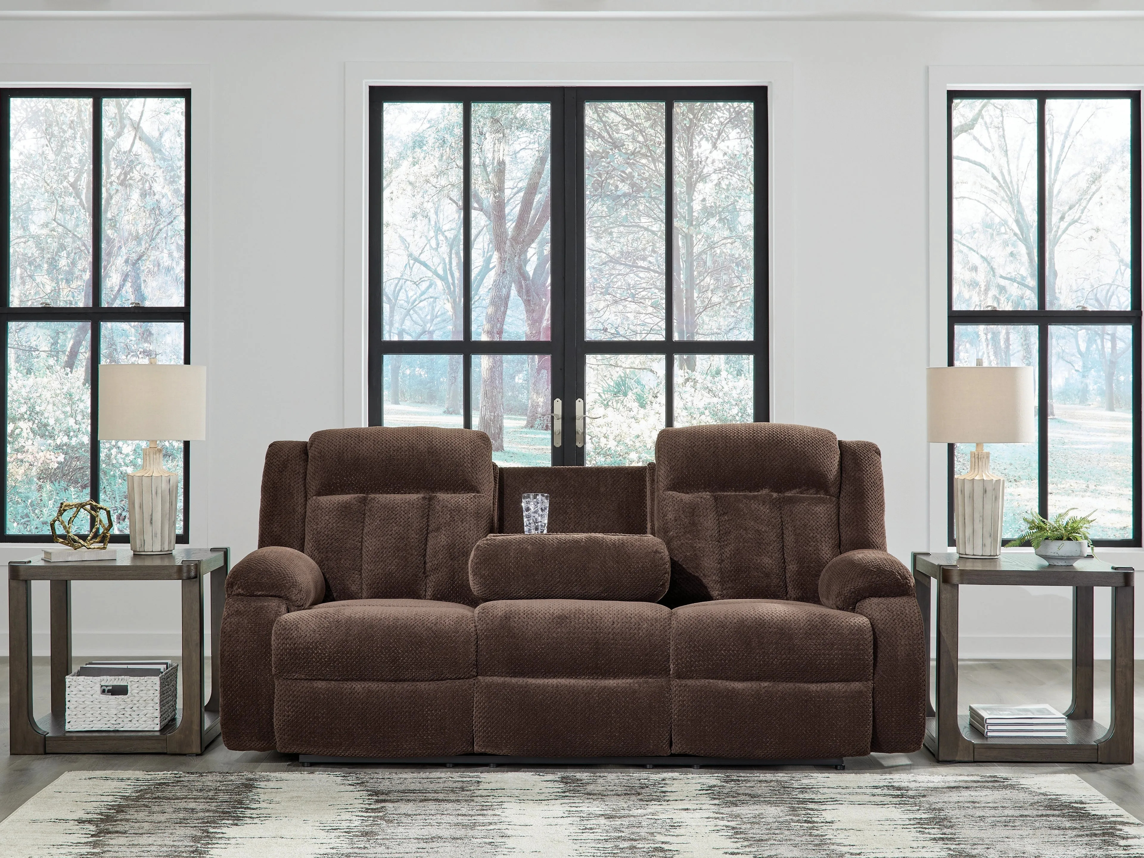 Observation Chocolate Power Reclining Sofa and Loveseat - Image 3