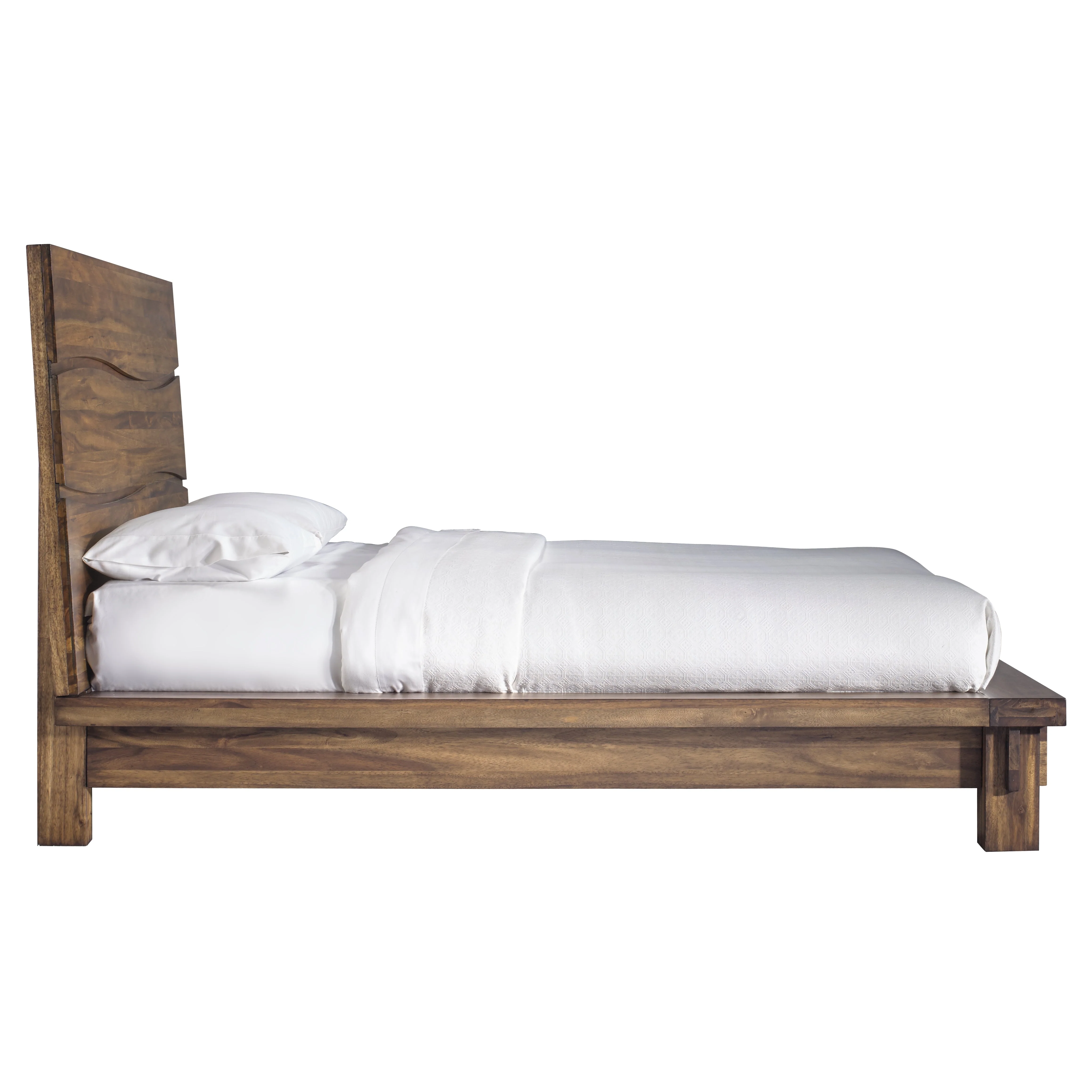 Ocean Solid Wood California King Platform Bed in Natural Sengon - Image 8