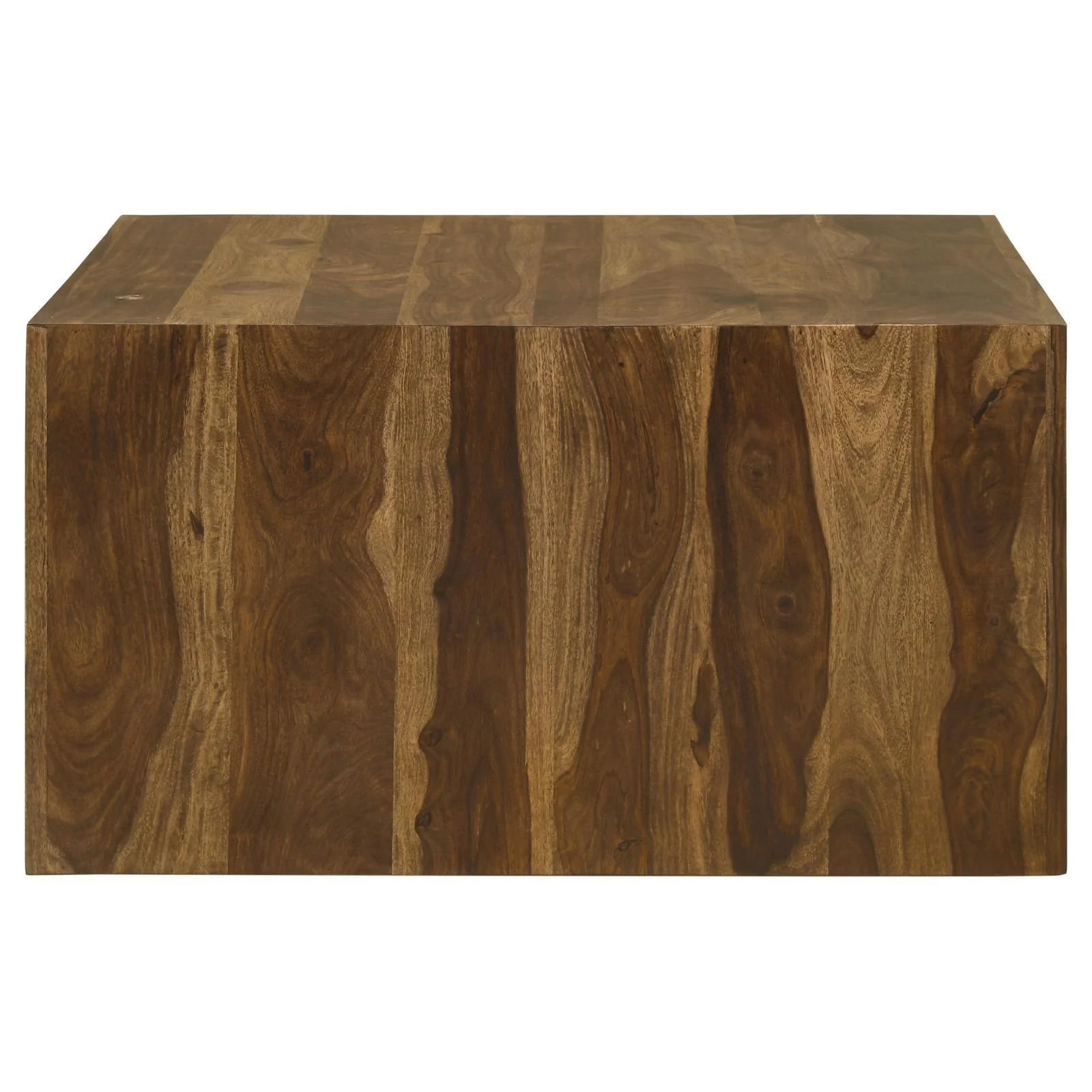 Odilia Square Solid Wood Coffee Table Auburn - Image 5
