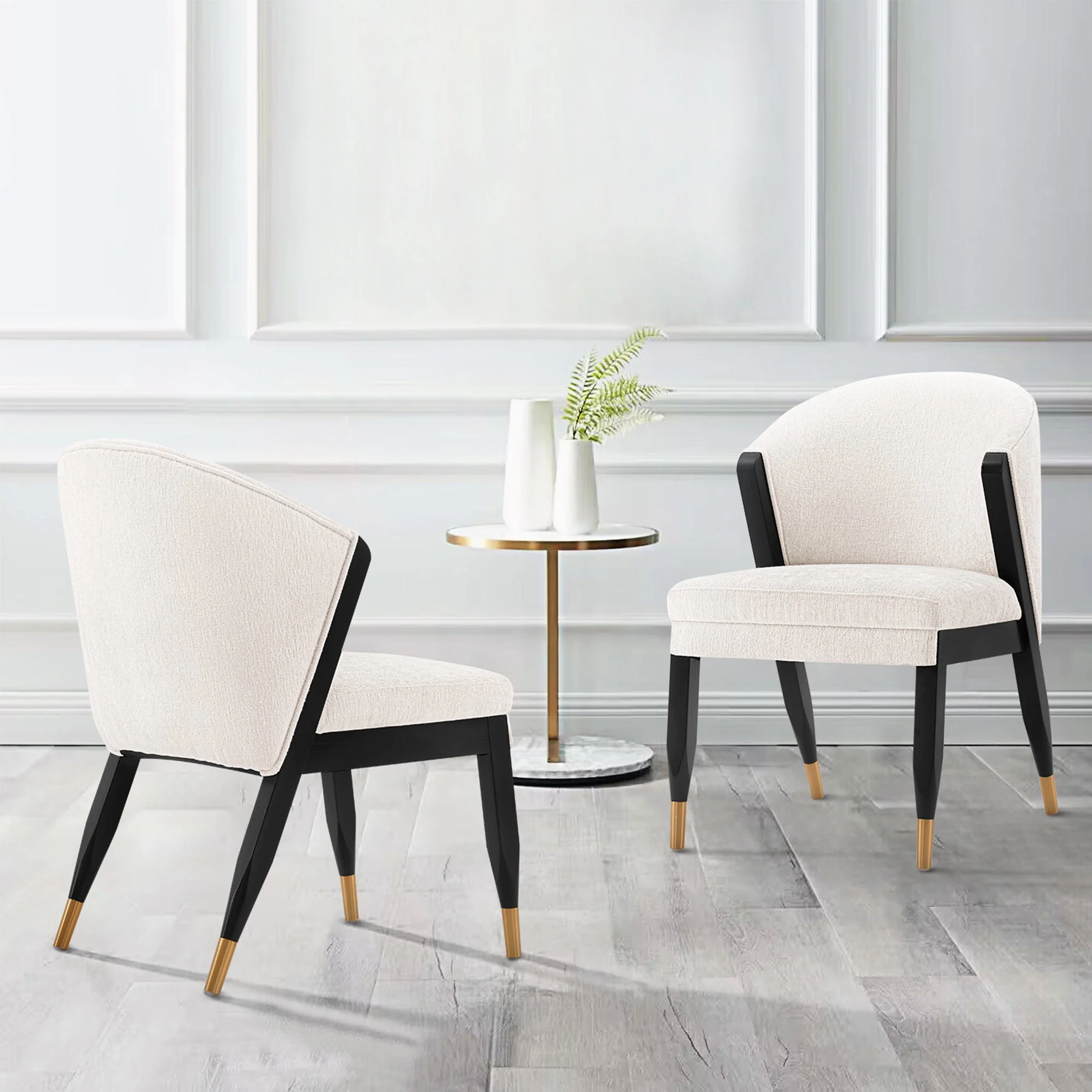 Ola Dining Chair in Cream (set of 2) - Image 2