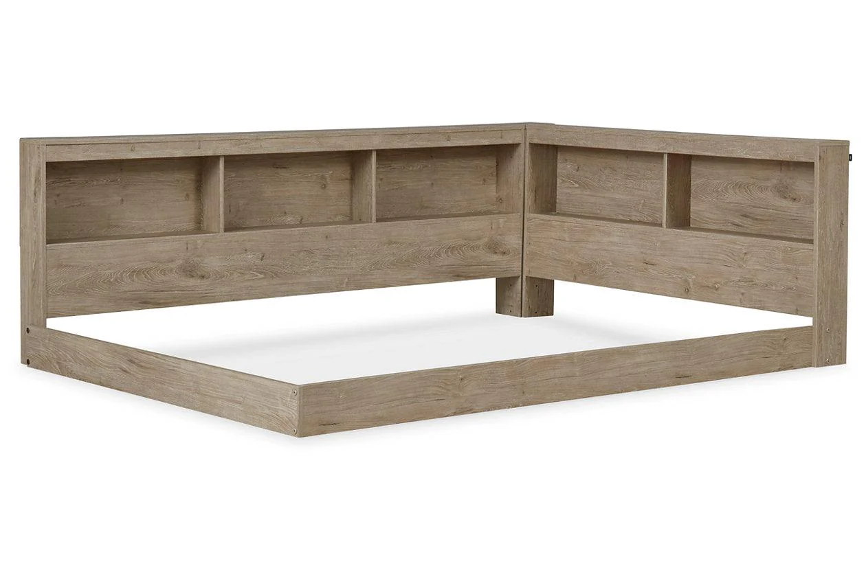 Oliah Natural Full Bookcase Storage Bed - Image 3