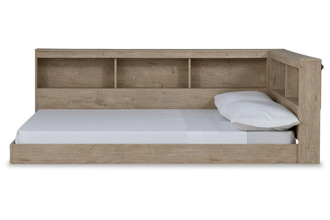 Oliah Natural Full Bookcase Storage Bed - Image 4