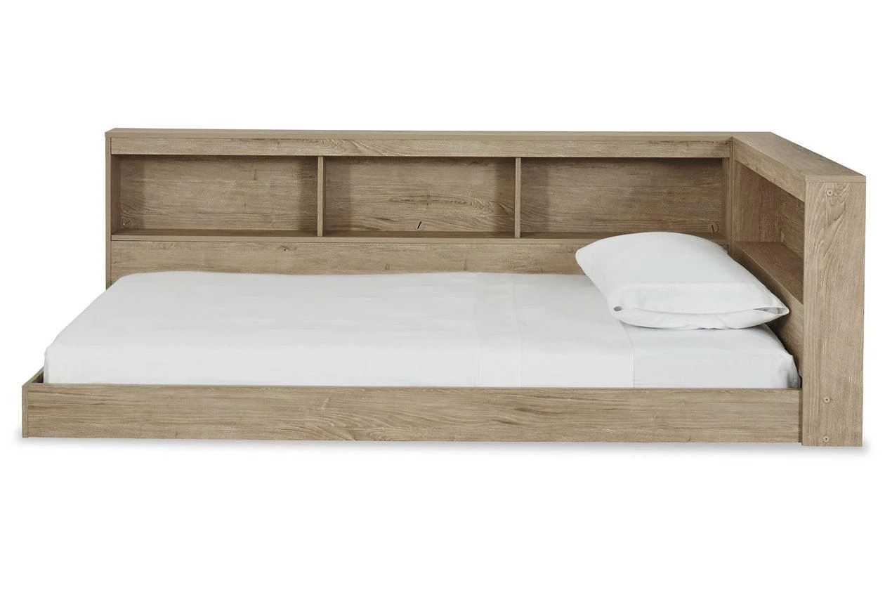 Oliah Natural Twin Bookcase Storage Bed - Image 4
