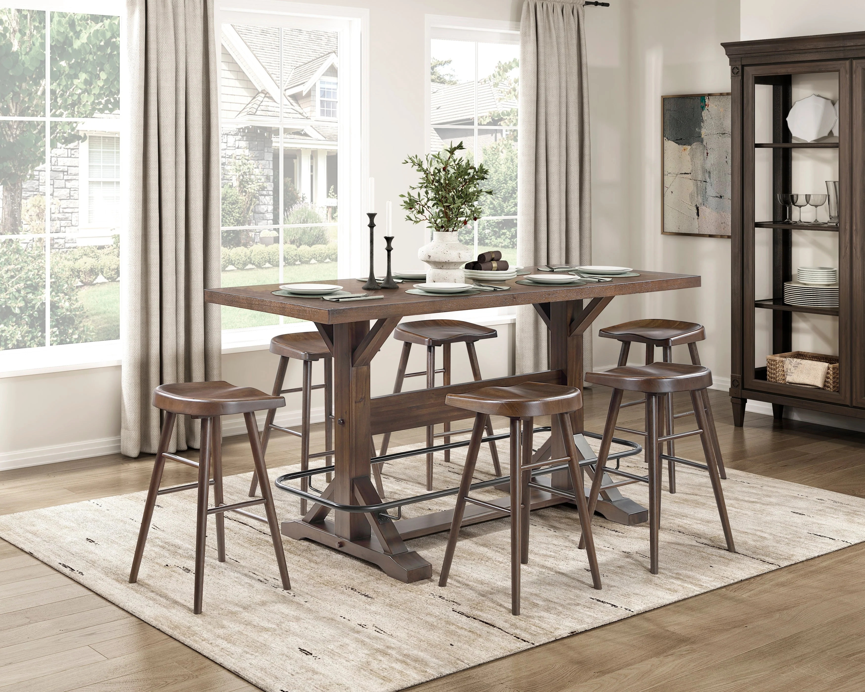 Oliver Brown Pub Height Table - Image 4
