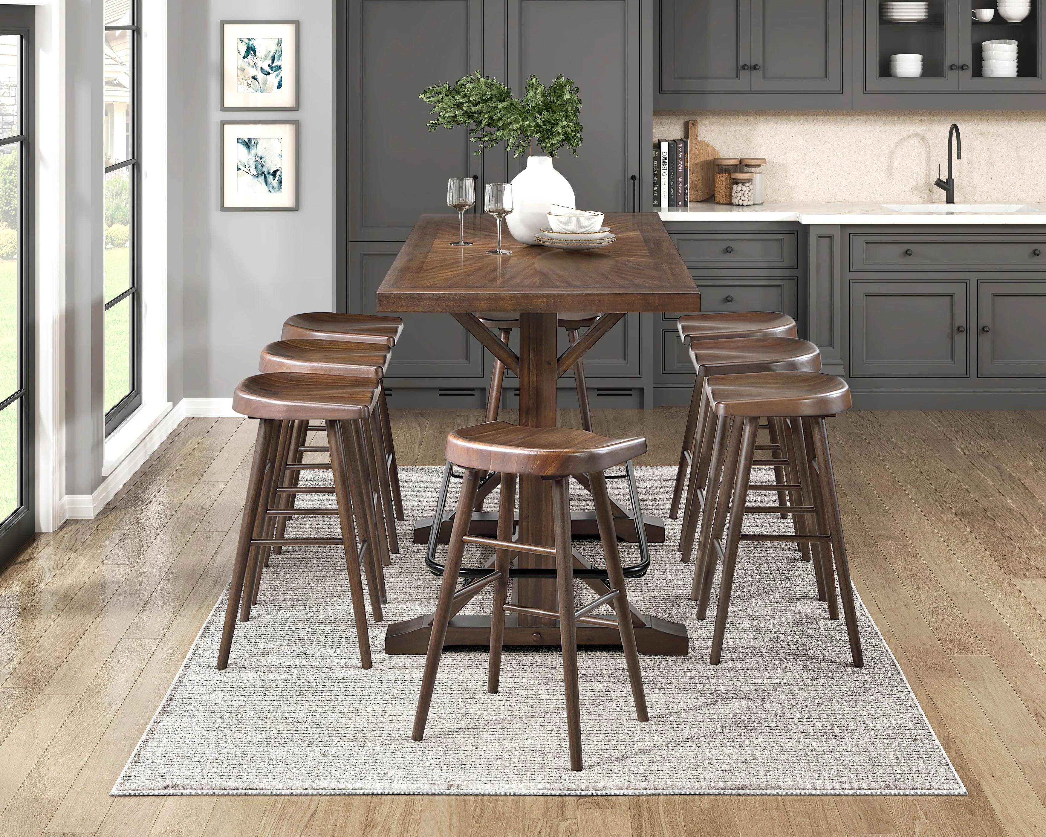 Oliver Brown Pub Height Table - Image 5