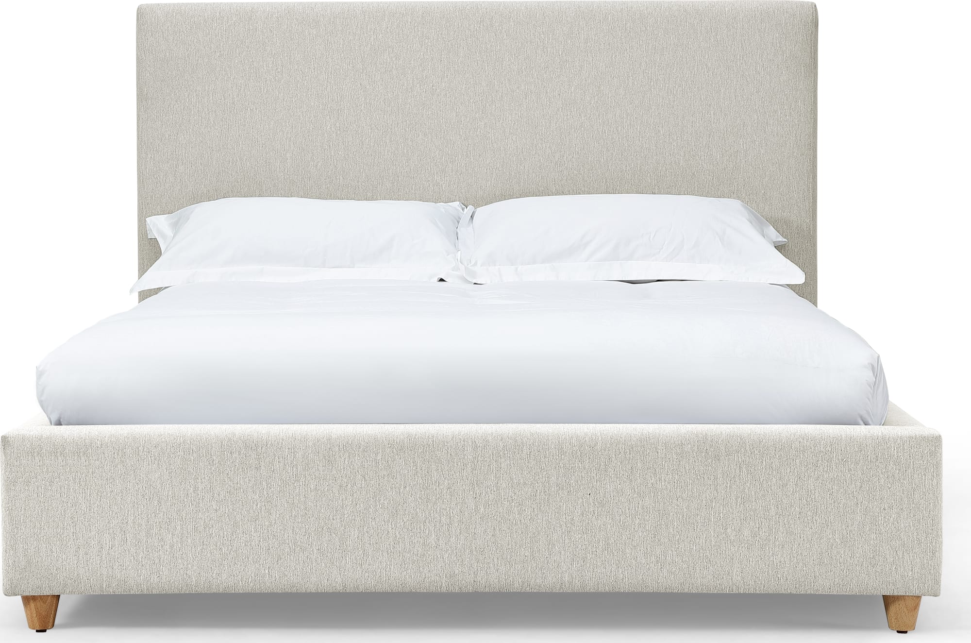 Olivia Ivory Full Upholstered Platform Bed - Image 4