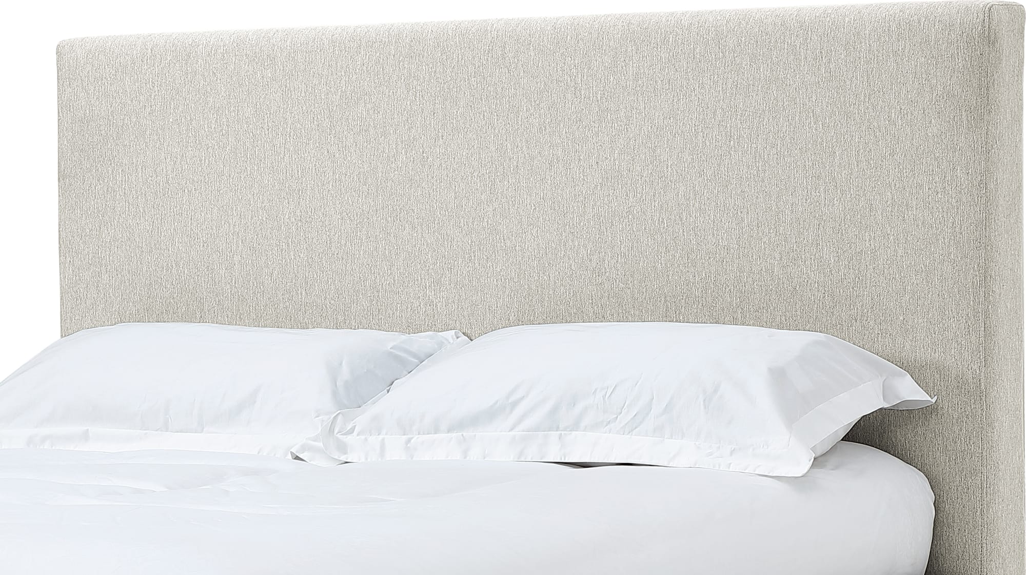Olivia Ivory Upholstered Queen Headboard - Image 5