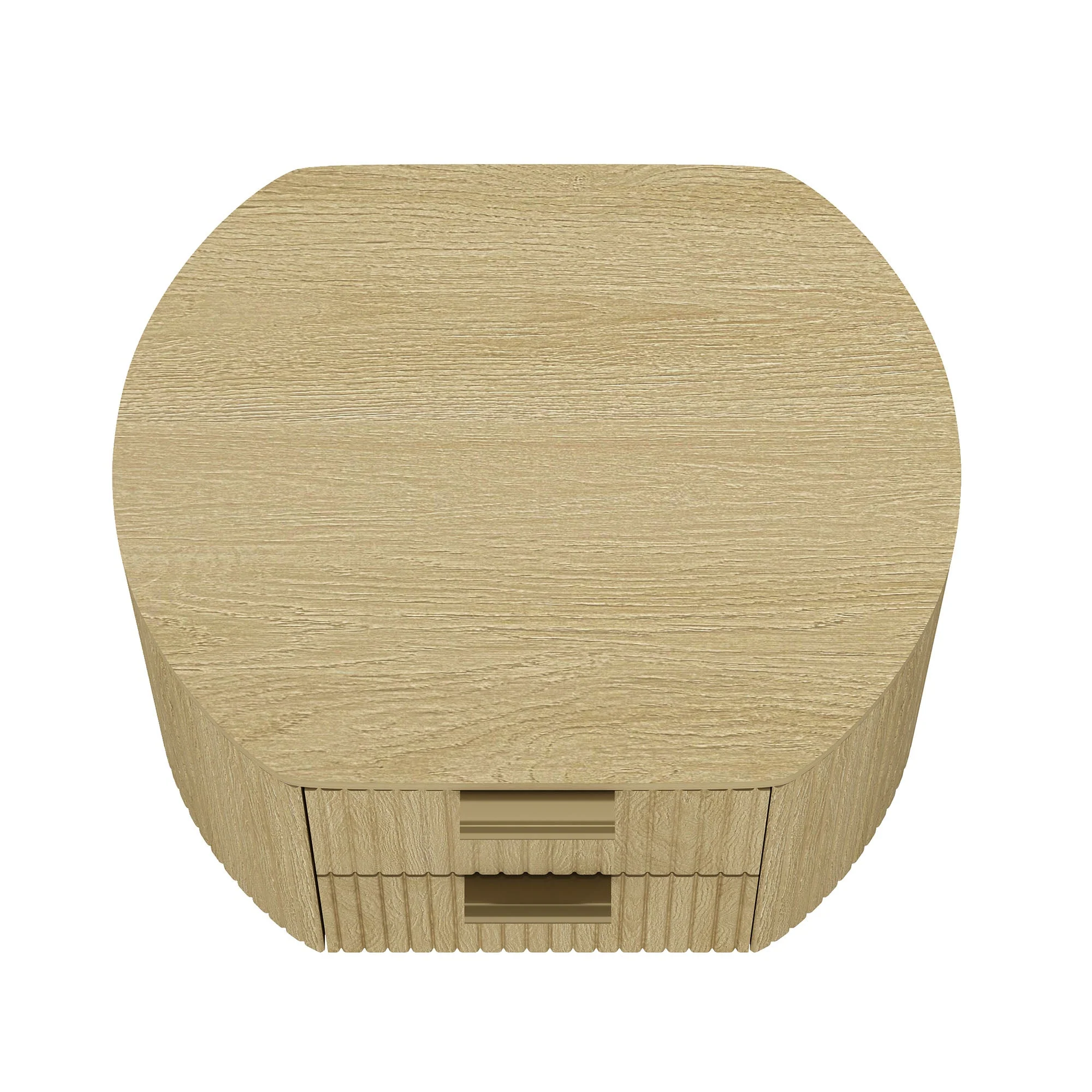 Olivia Nightstand in Natural Oak and Gold - Image 9