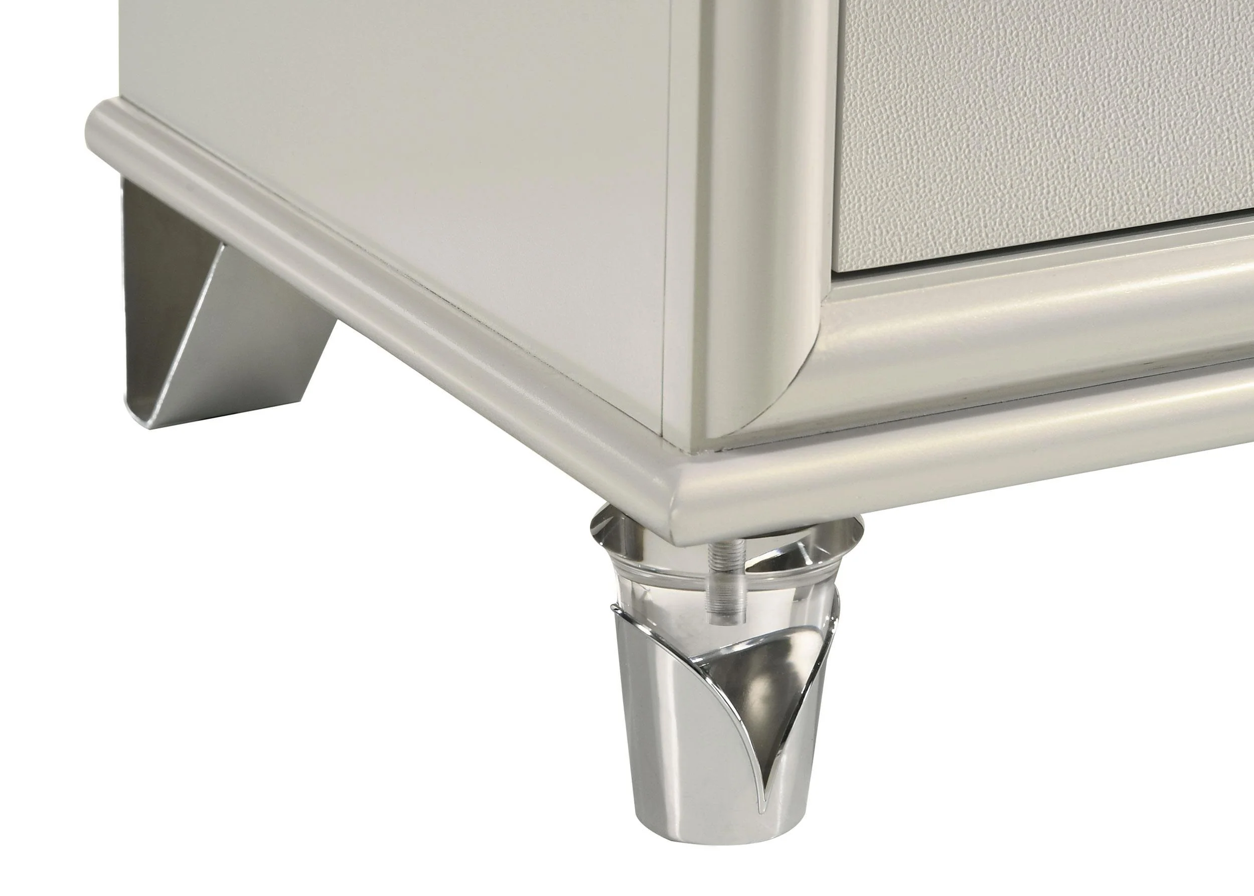 Olivia Pearl White 2-drawer Nightstand Bedside Table - Image 11