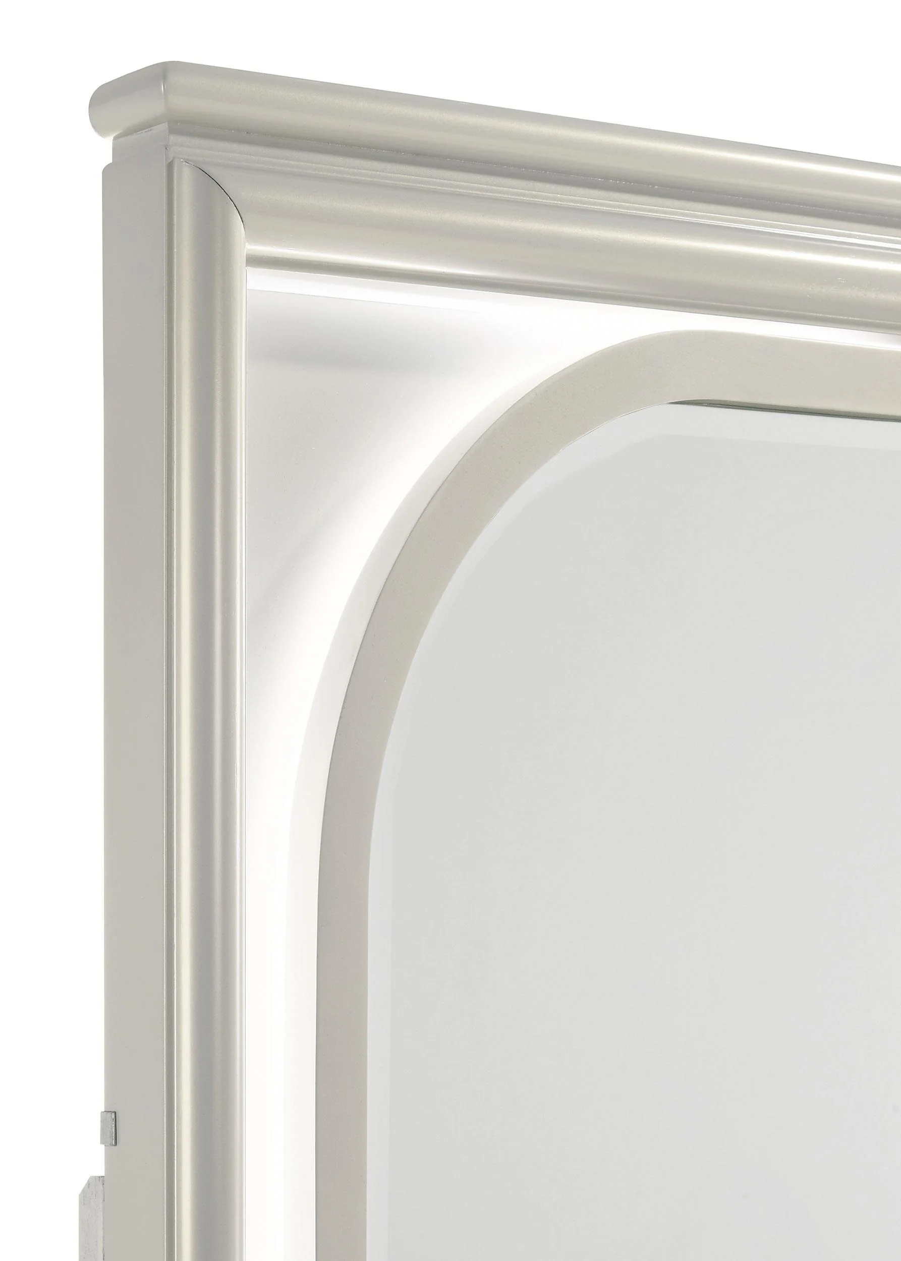 Olivia Pearl White LED Dresser Mirror - Image 3