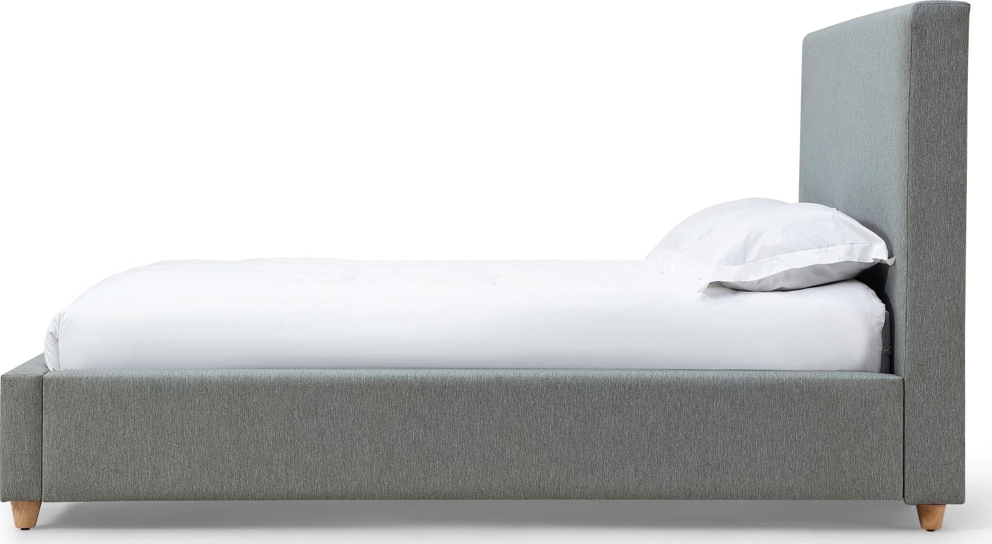 Olivia Pewter Queen Upholstered Platform Bed - Image 5