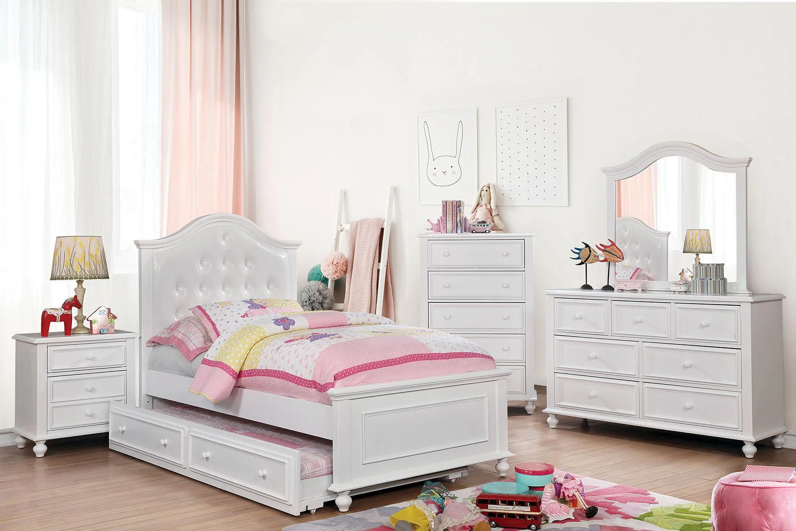 Olivia White Night Stand - Image 4