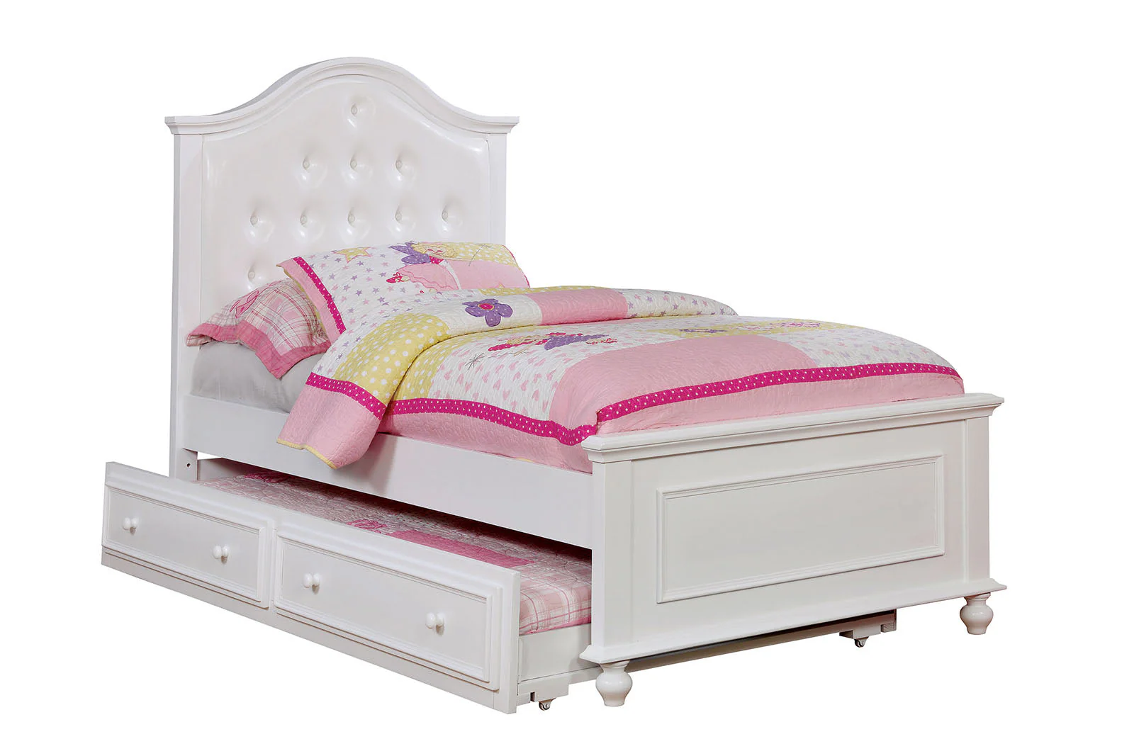 Olivia White Twin Bed - Image 2