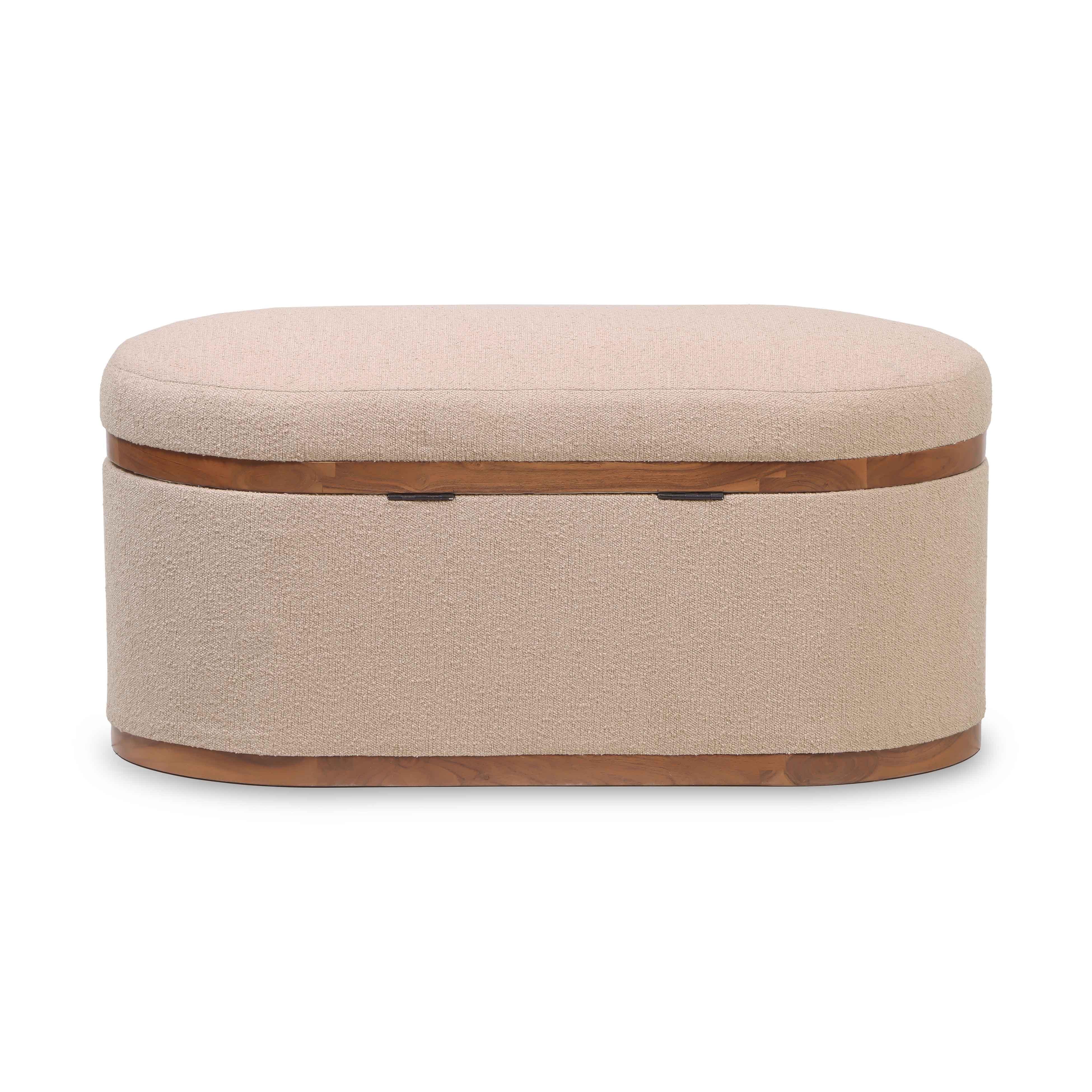 Olivier Boucle Oval Storage Ottoman - Image 14