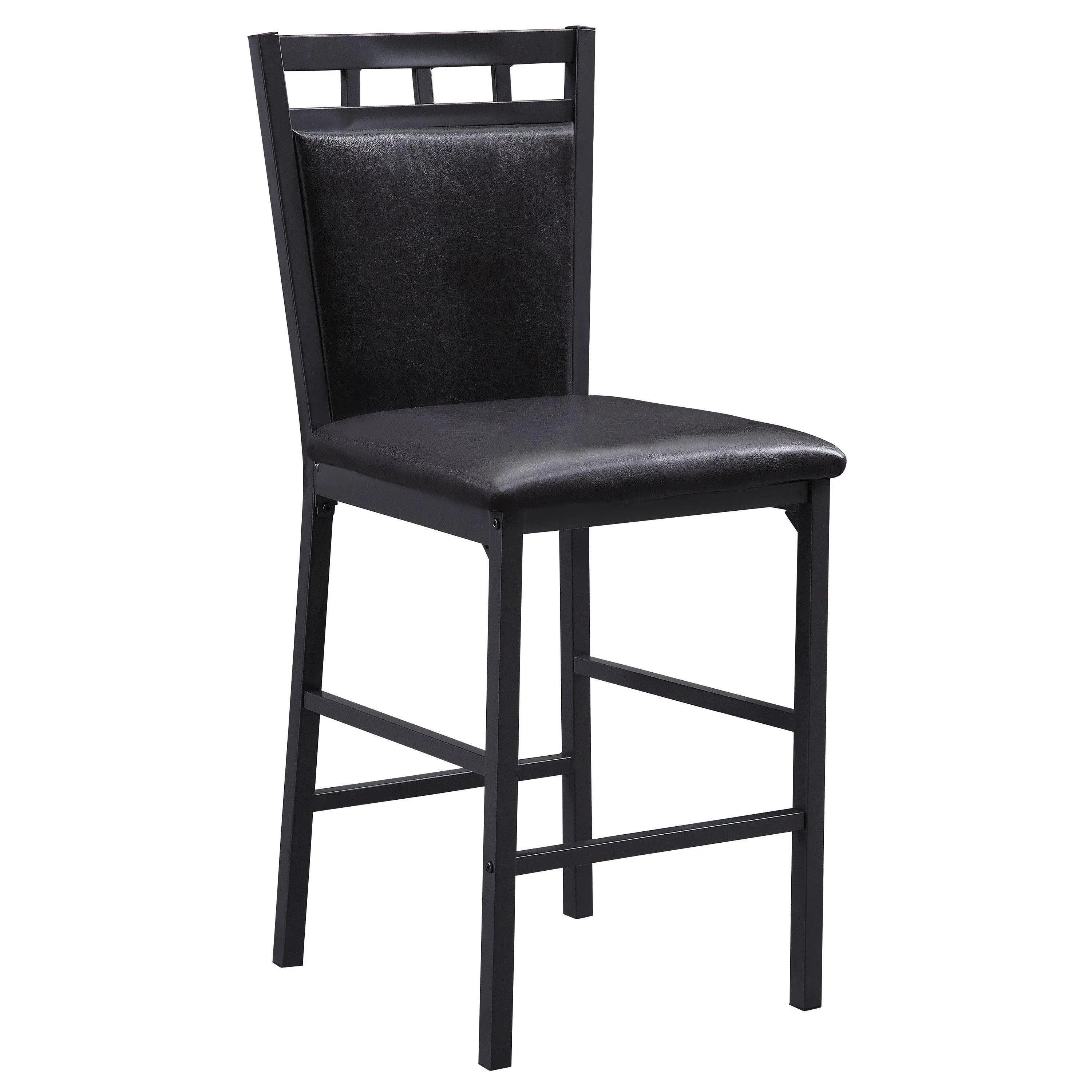 Olney Black/Dark Brown 5-Piece Counter Height Set - Image 4