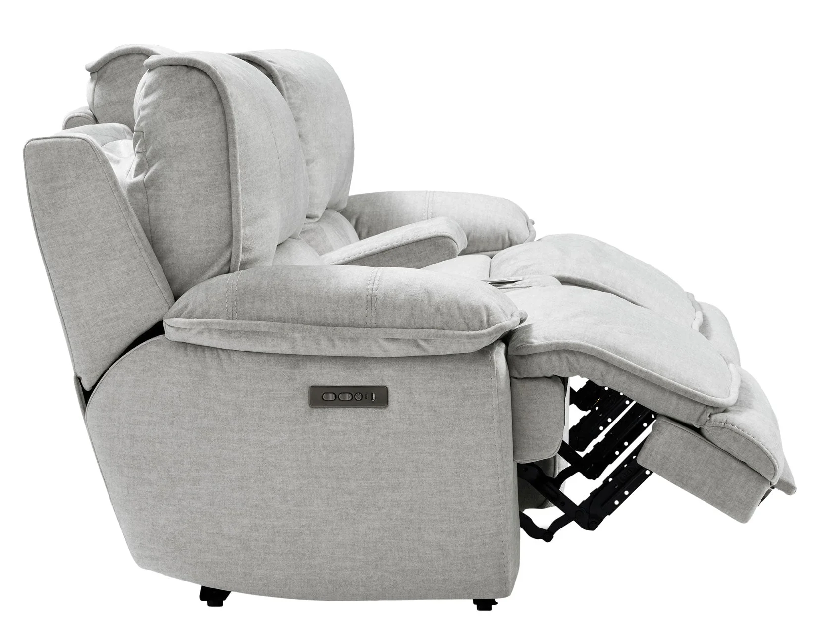 Olsen Silver 3-Piece Dual-Power Zero-Gravity Modular Reclining Console Loveseat - Image 9