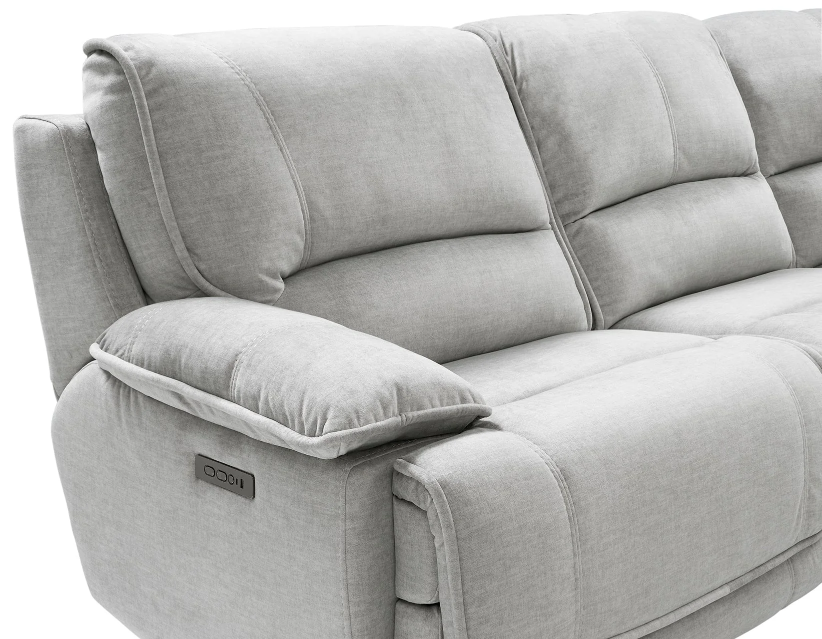 Olsen Silver 3-Piece Dual-Power Zero-Gravity Reclining Set - Image 9