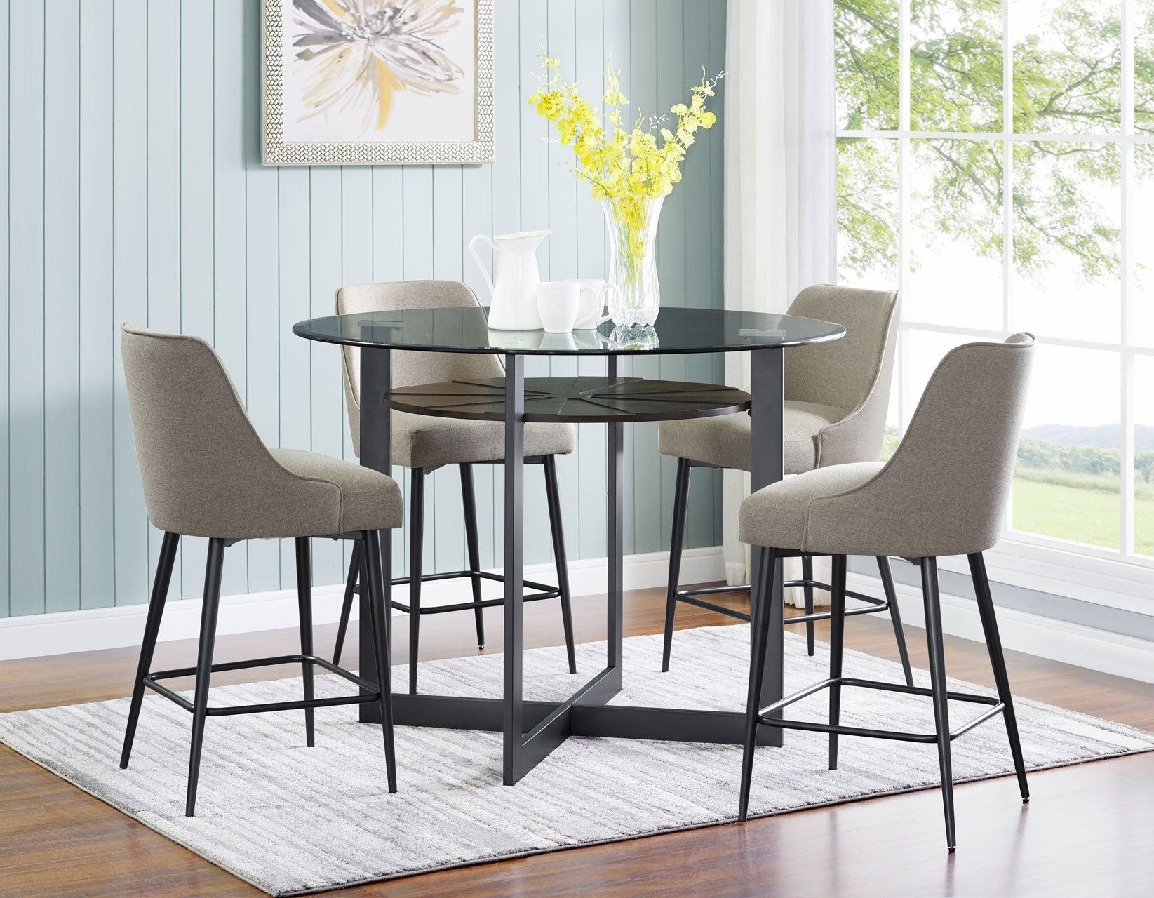 Olson 48-inch Counter Glass Top Table - Image 2