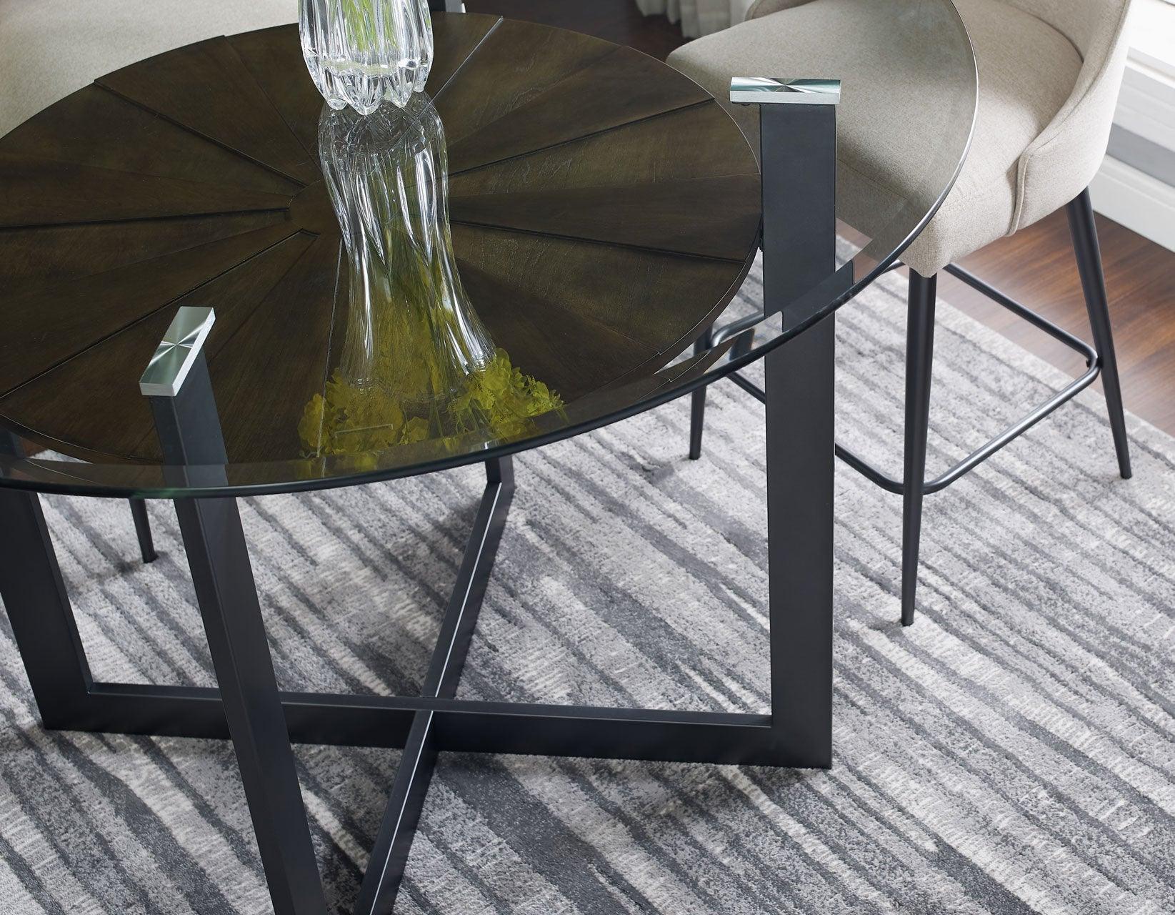 Olson 48-inch Counter Glass Top Table - Image 3