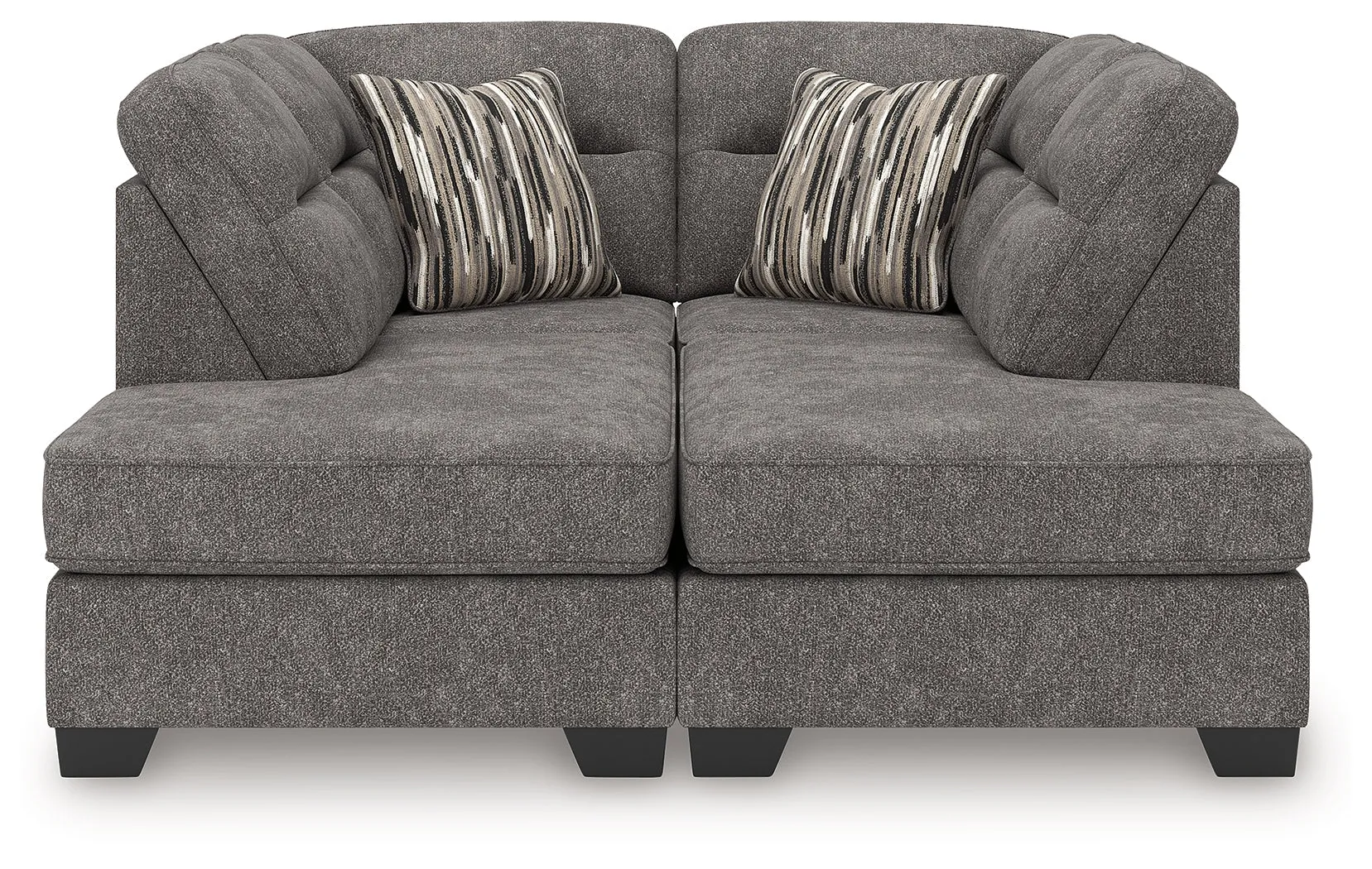 Olten Graphite 2-Piece Super Chaise - Image 3