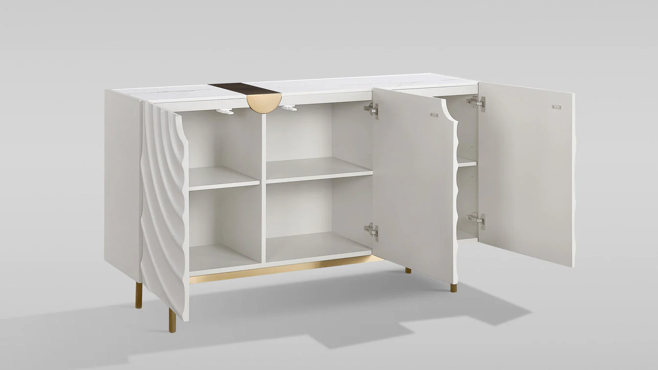 Onda Cream White Sideboard - Image 3