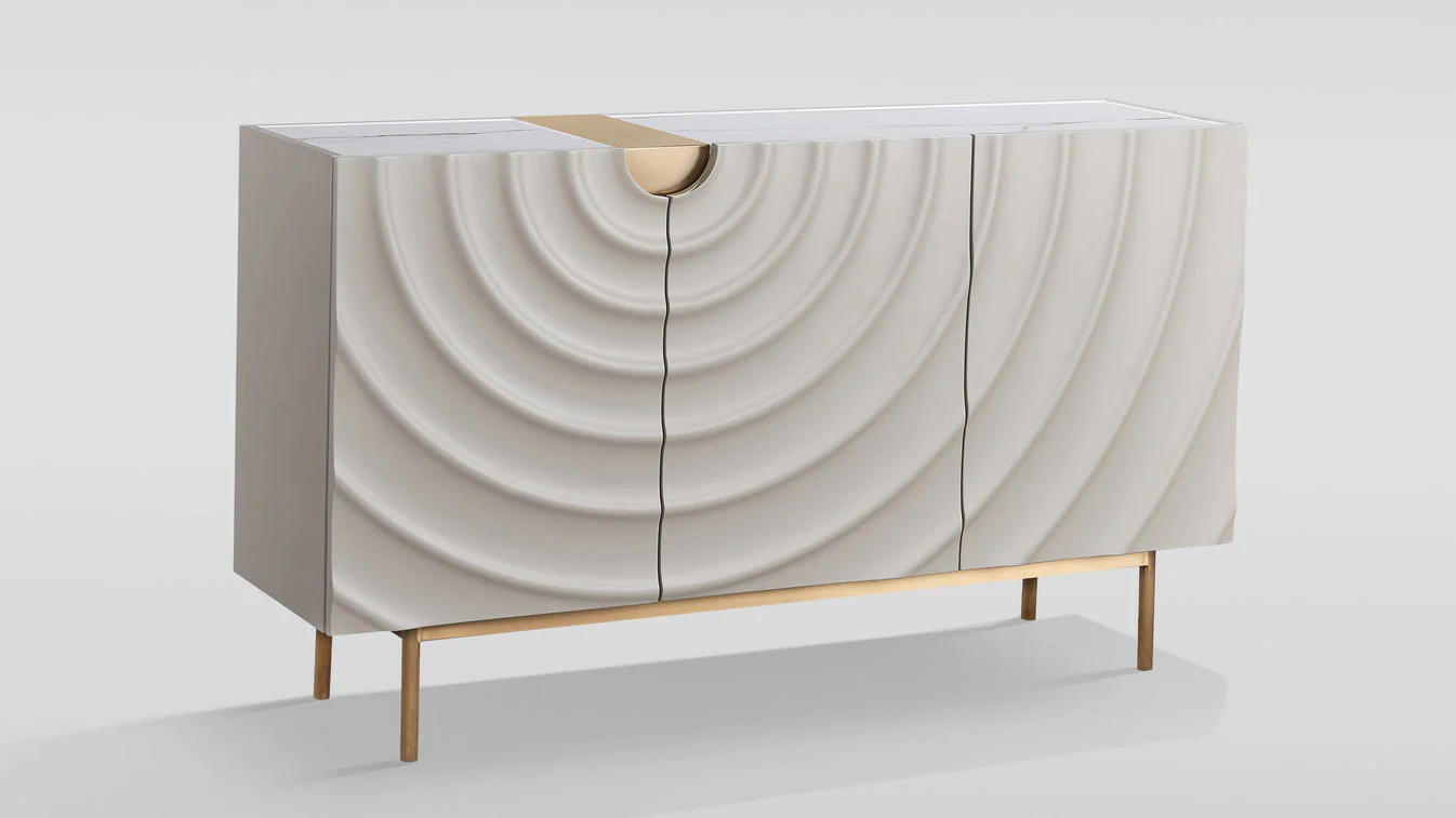 Onda Cream White Sideboard - Image 4