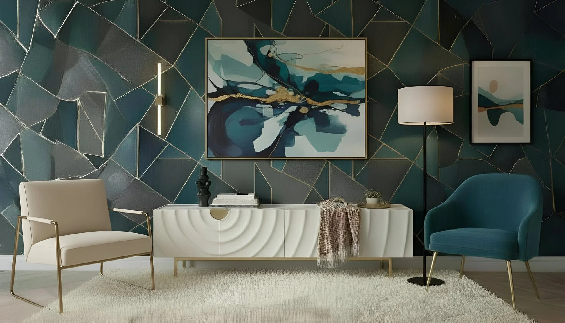 Onda White Cream TV Console - Image 2
