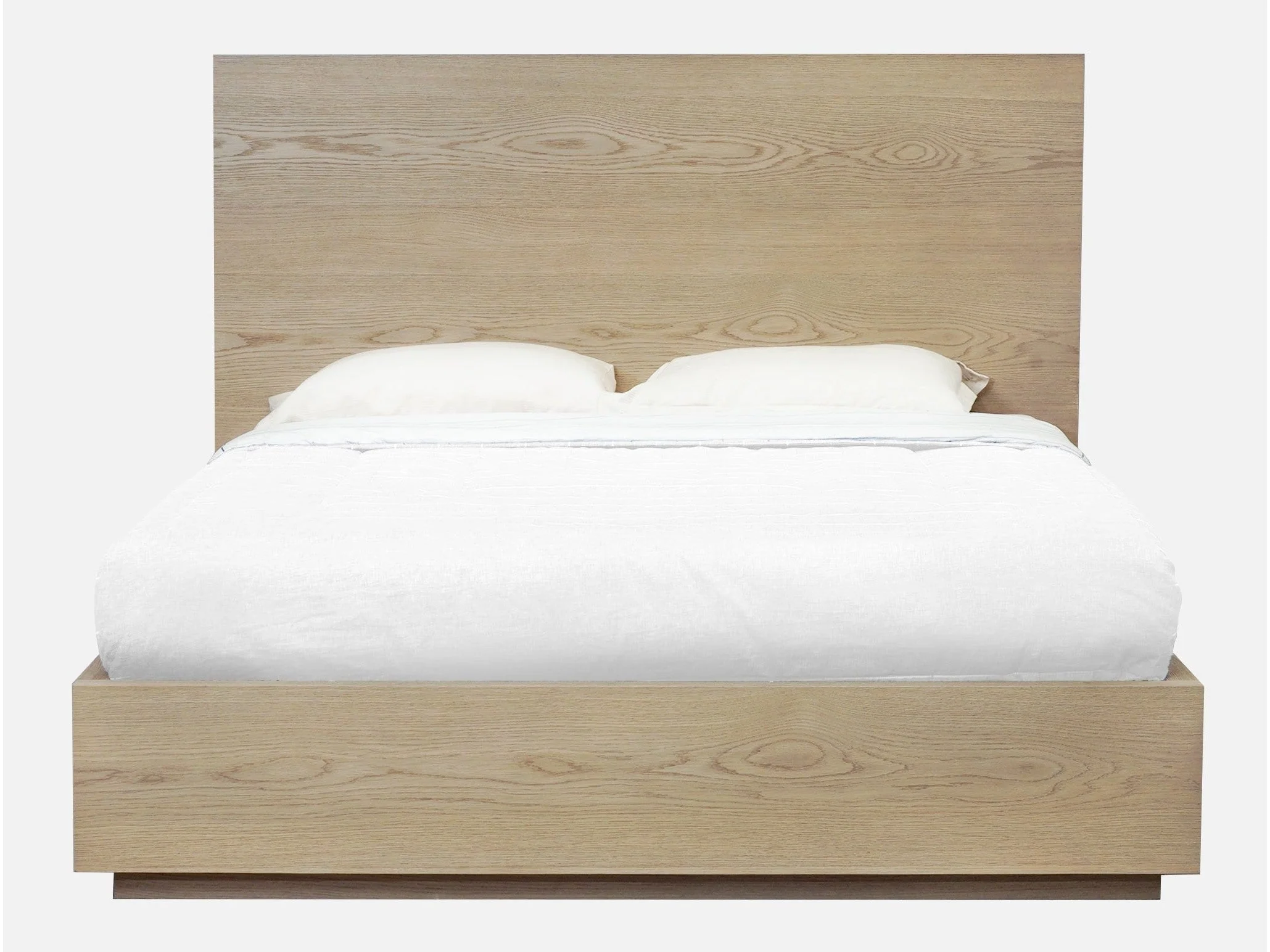 One Coastal Modern Full Platform Bed in Bisque