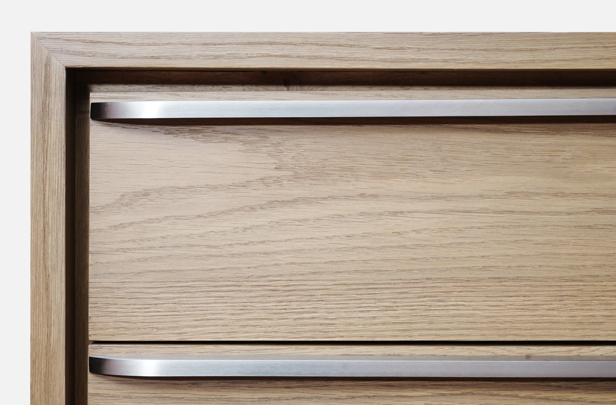 One Coastal Modern Two Drawer USB-Charging Nightstand in Bisque - Image 5