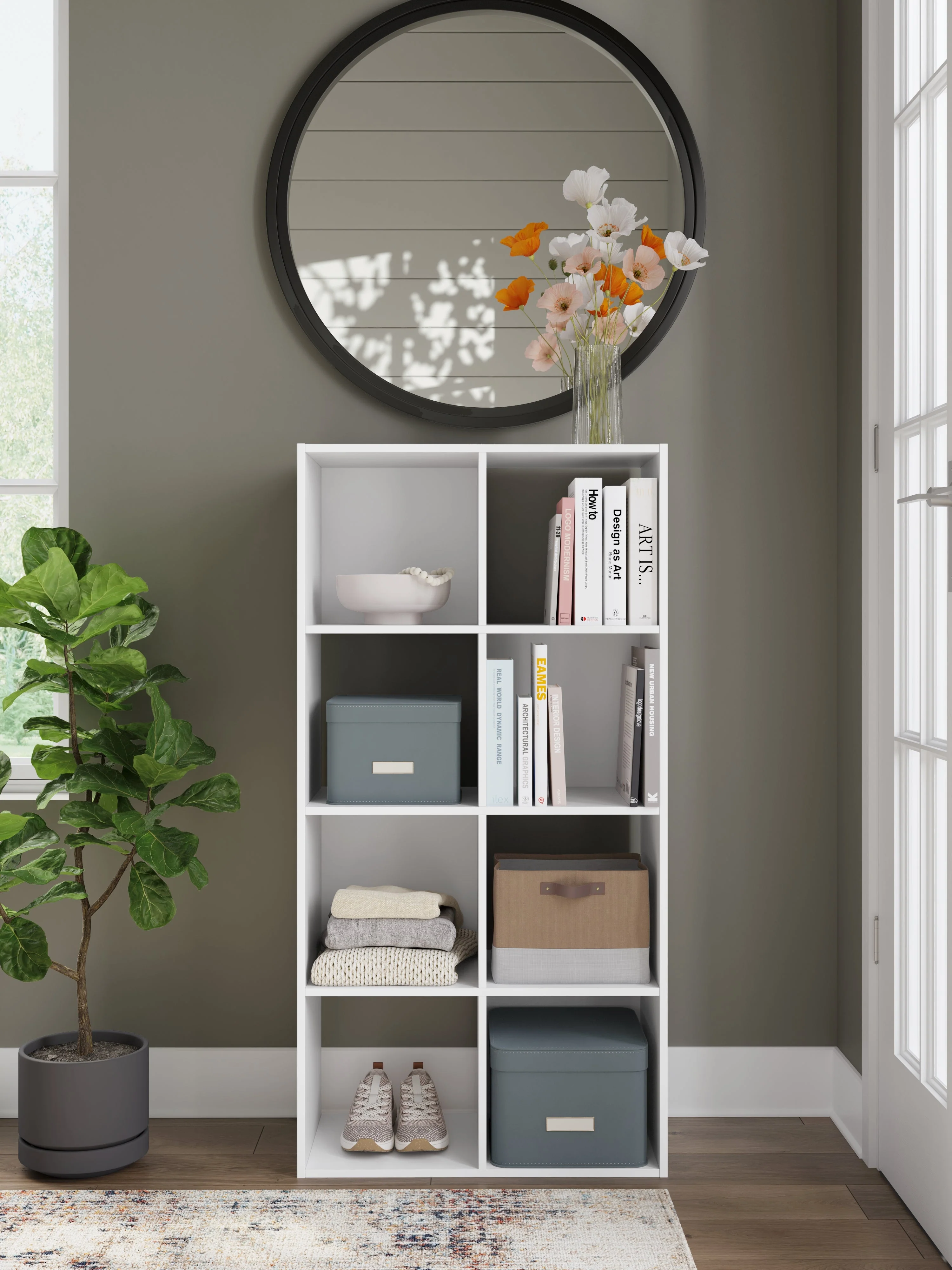 Onita White Eight Cube Organizer