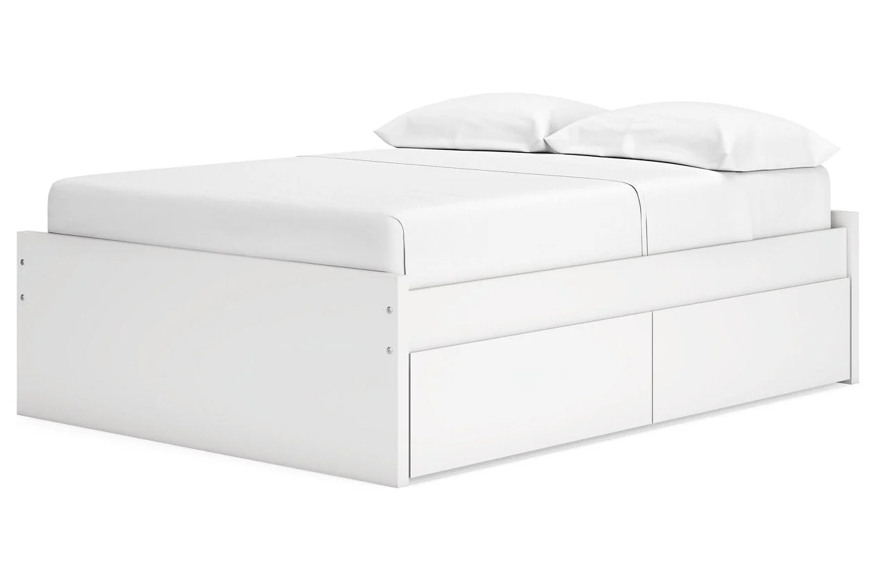 Onita White Full Storage Platform Base Bed with 4 Drawers - Image 4