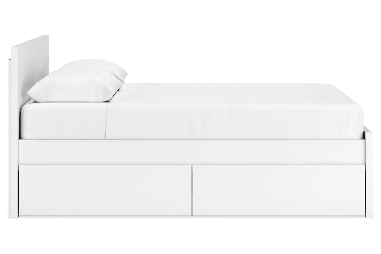 Onita White Queen Storage Platform Bed with 2 Drawers - Image 8