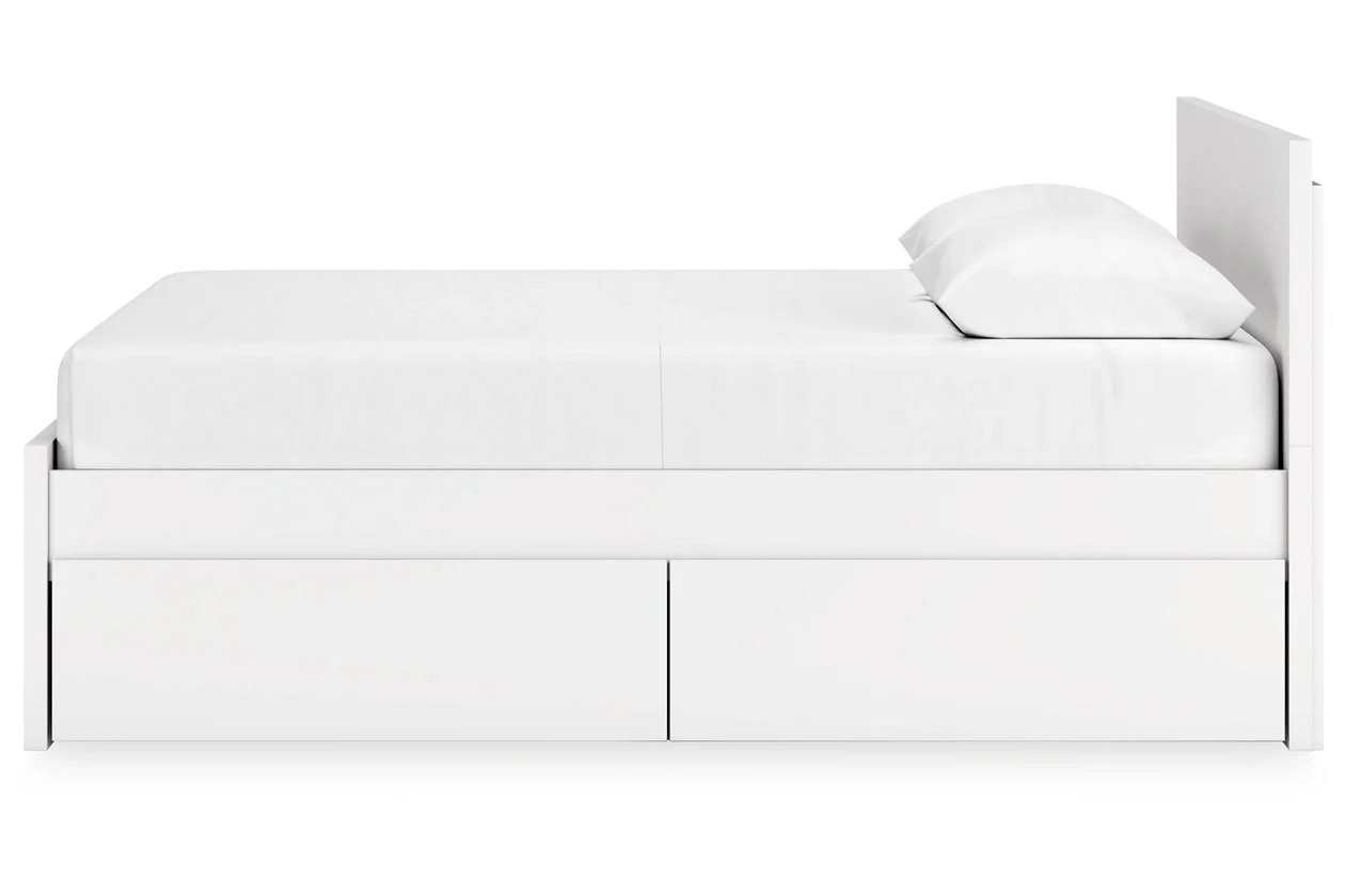 Onita White Queen Storage Platform Bed with 4 Drawers - Image 7