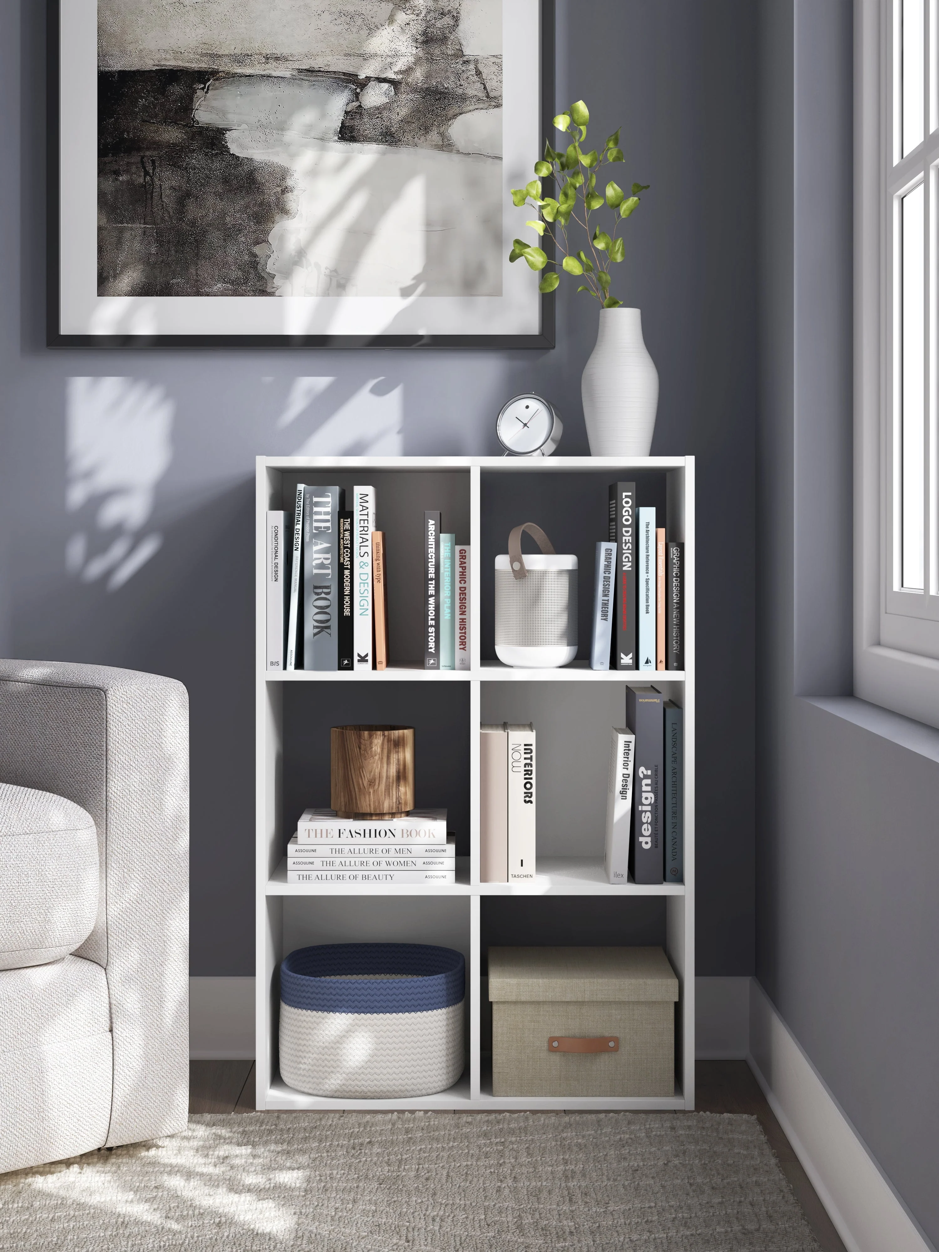 Onita White Six Cube Organizer