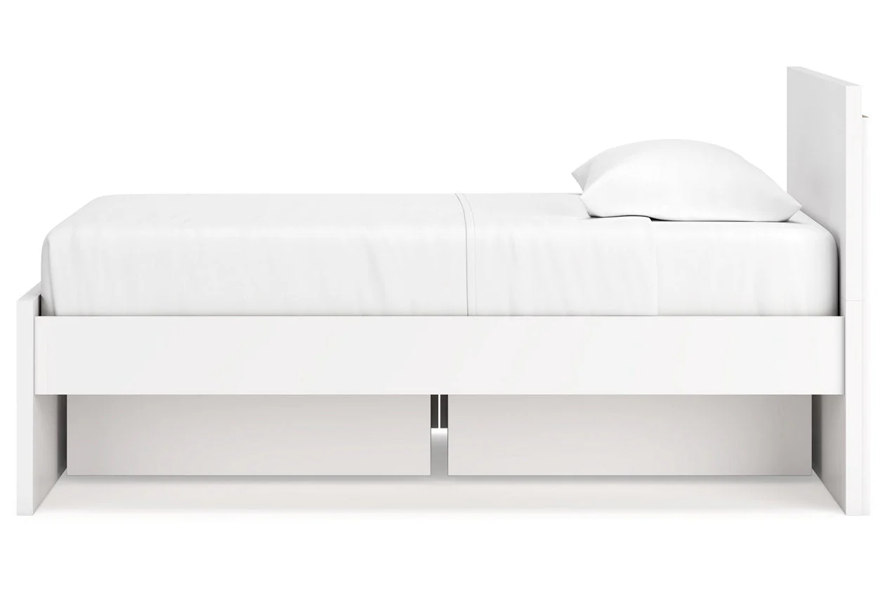 Onita White Twin Storage Platform Bed with 4 Drawers - Image 8