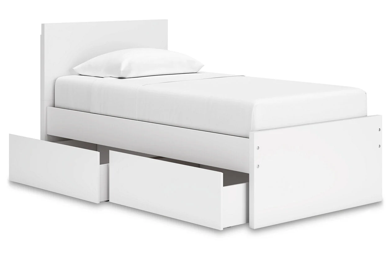 Onita White Youth Storage Platform Bedroom Set with 2 Drawers - Image 2