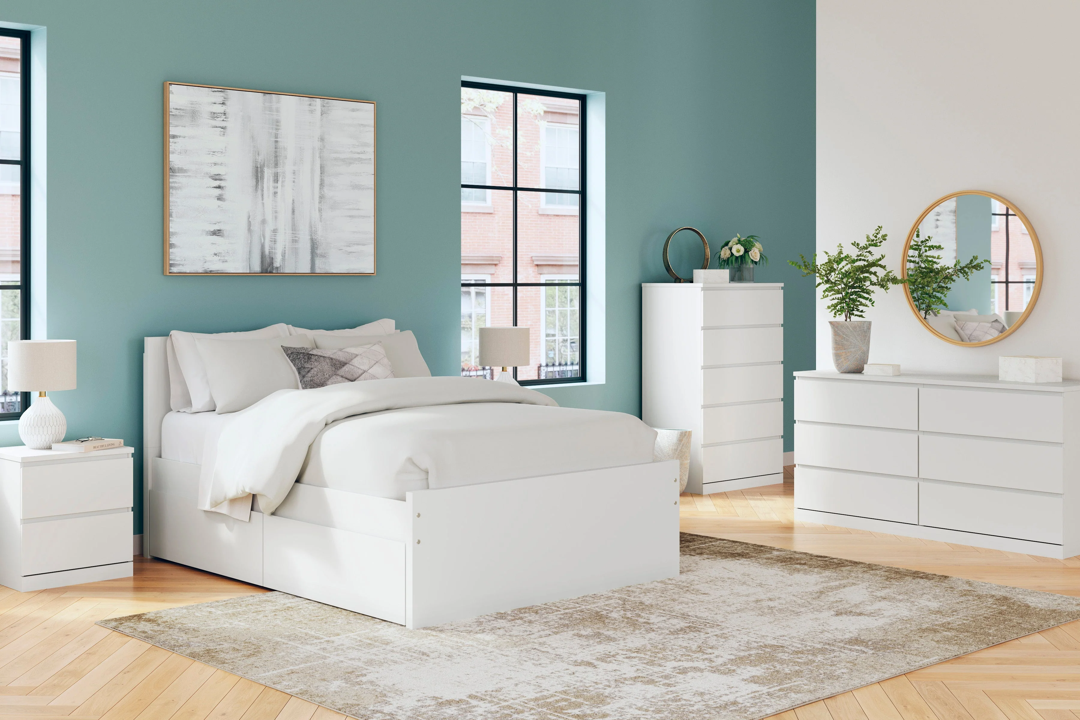 Onita White Youth Storage Platform Bedroom Set with 2 Drawers - Image 30