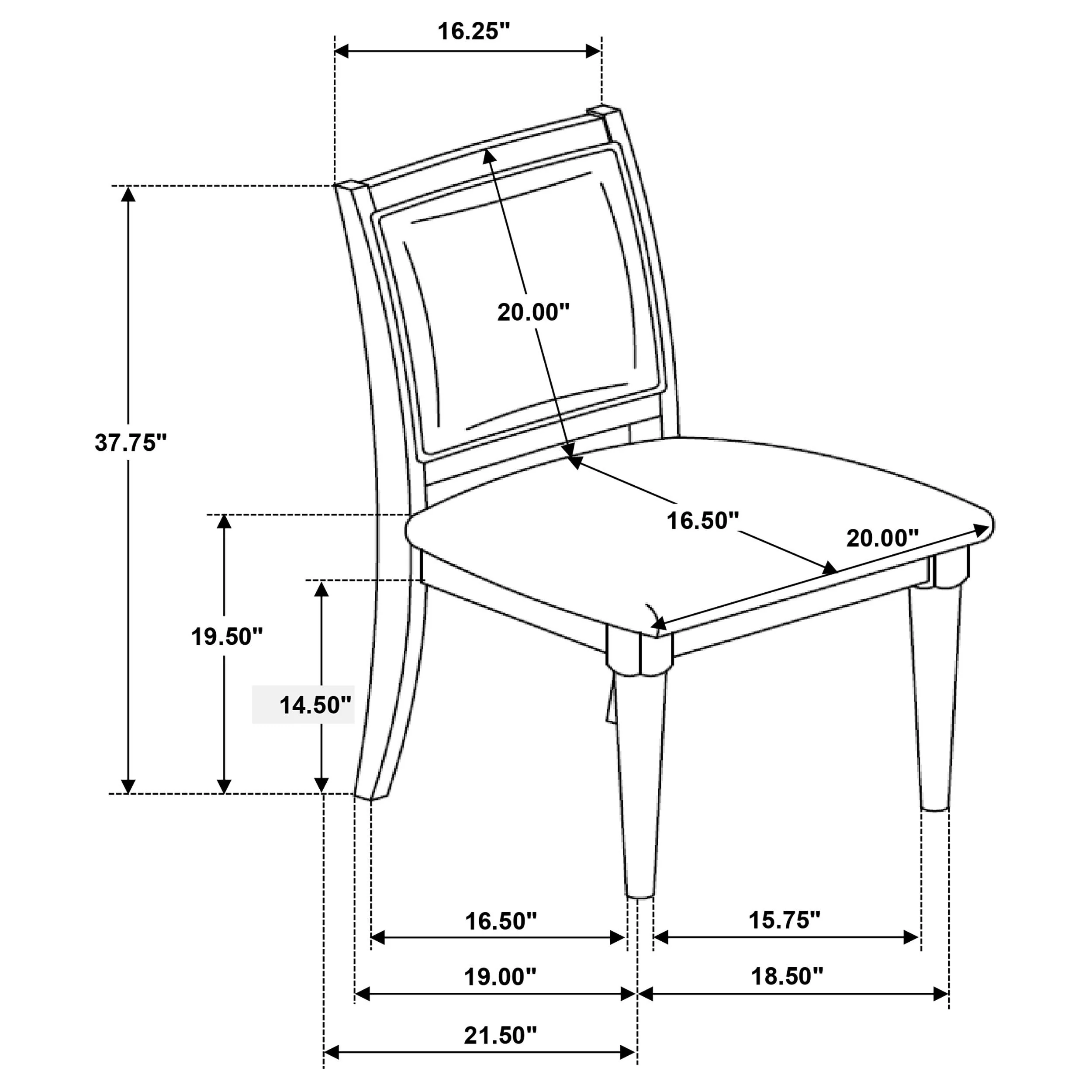 Onslow Dark Brown Dining Side Chair, Set of 2 - Image 14