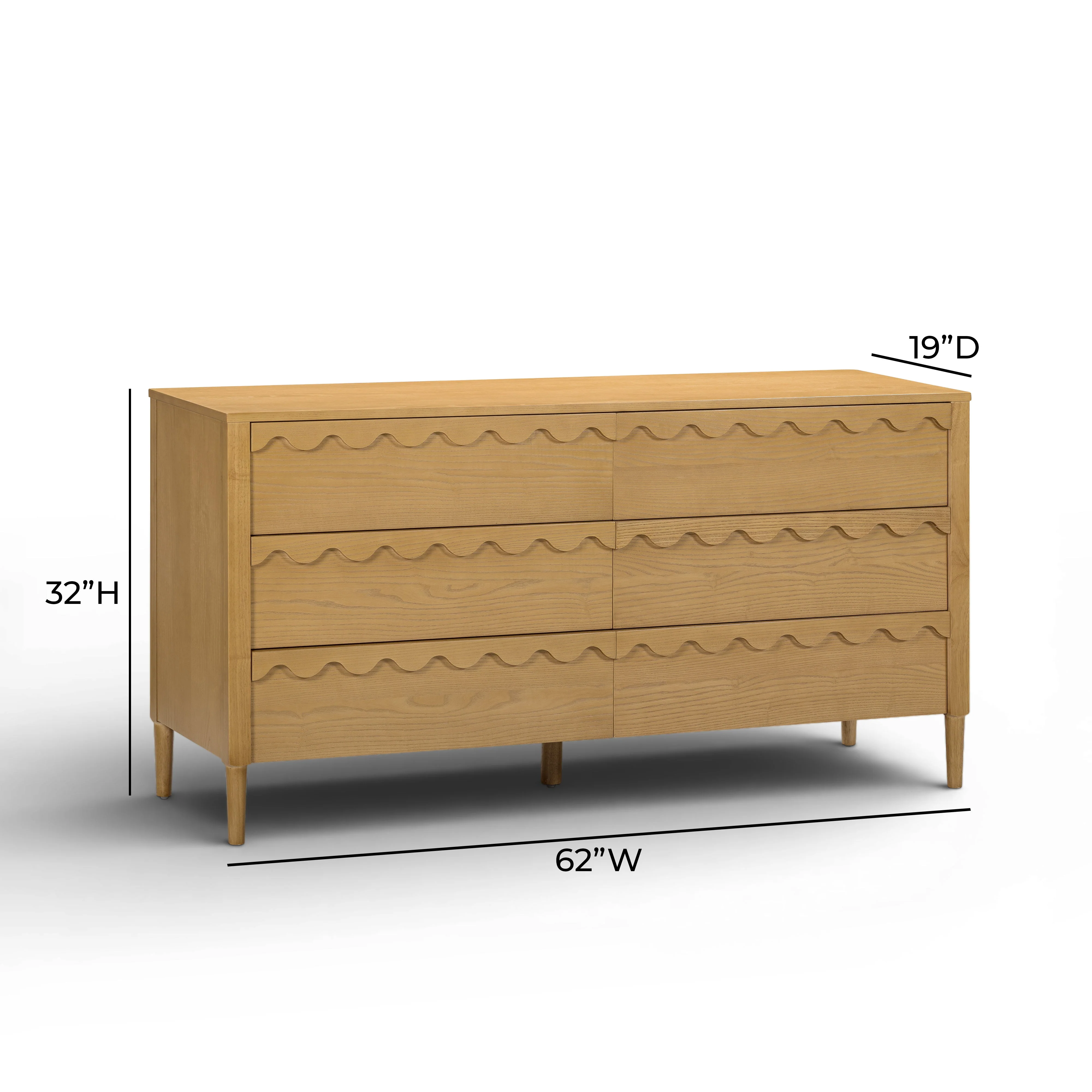 Oodle 62" 6-Drawer Dresser - Image 14