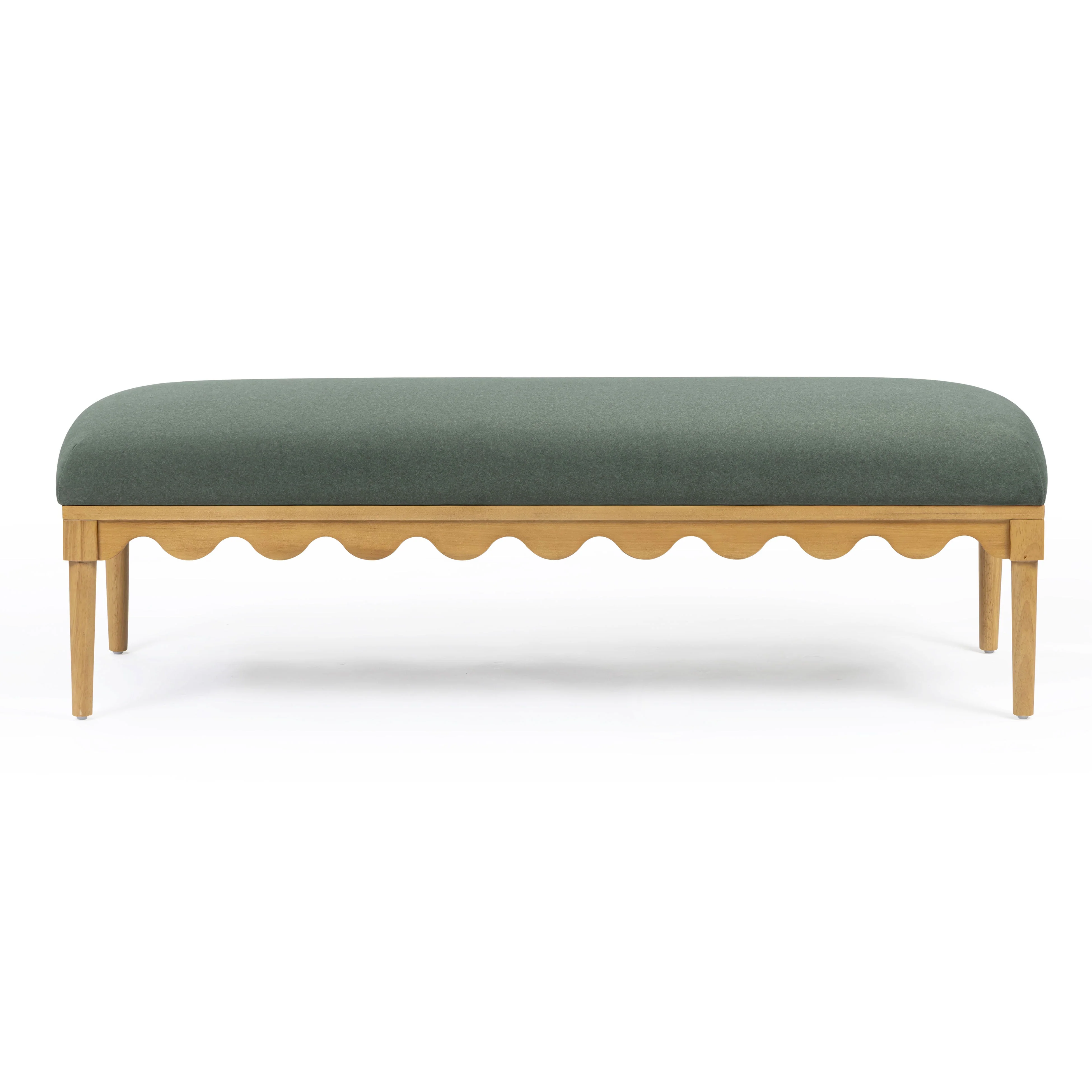 Oodle 56.5" Vegan Mohair Bench - Image 11