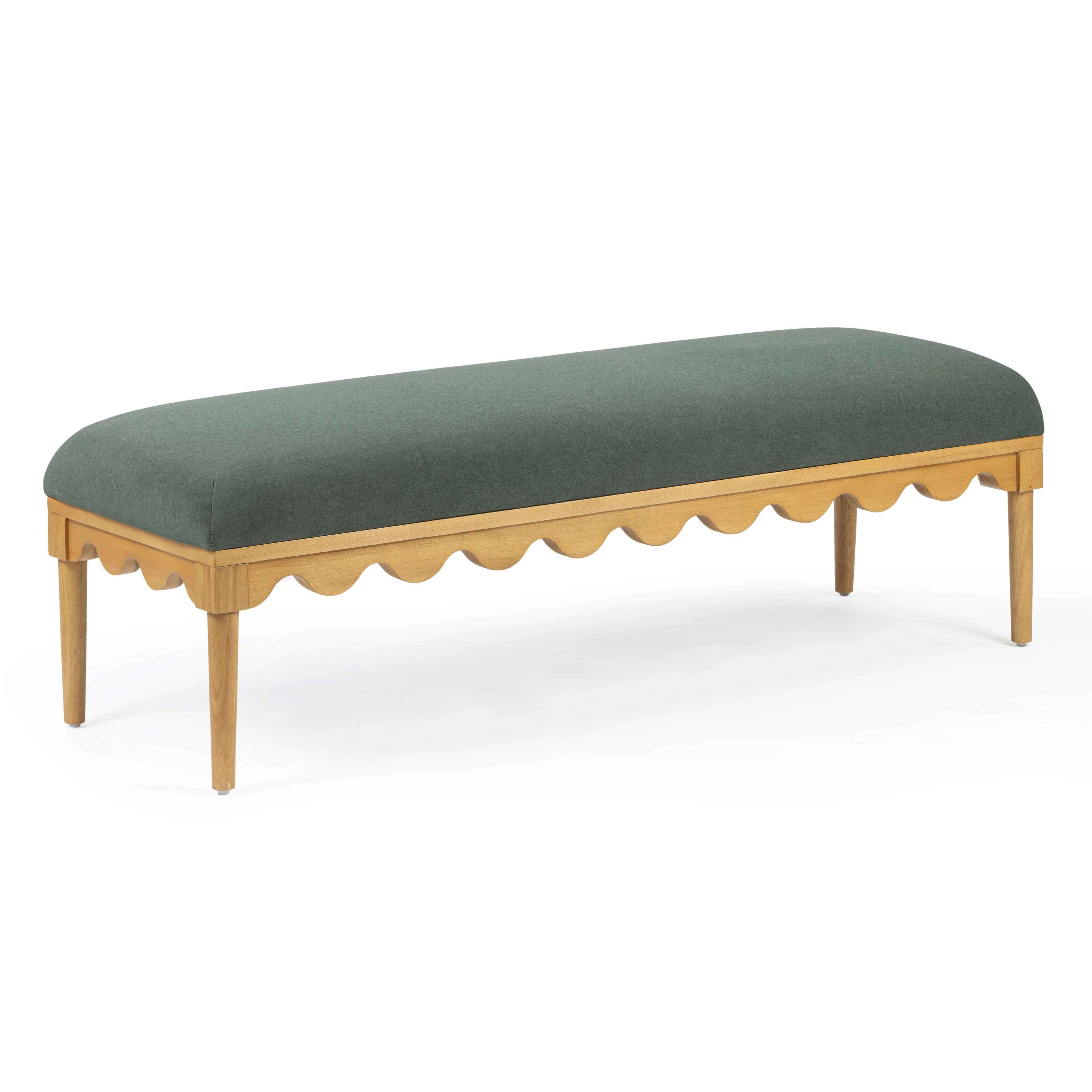 Oodle 56.5" Vegan Mohair Bench - Image 12