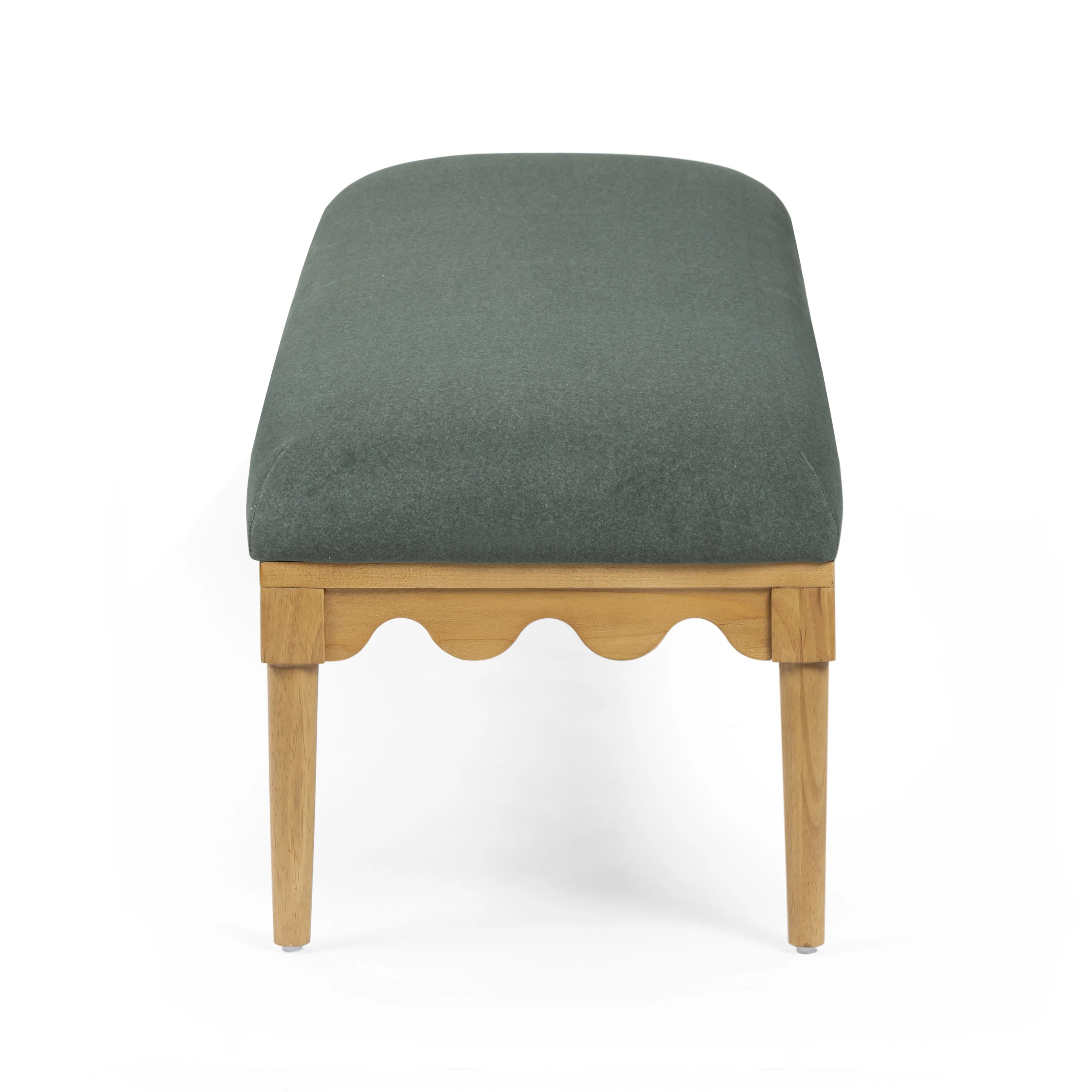 Oodle 56.5" Vegan Mohair Bench - Image 13