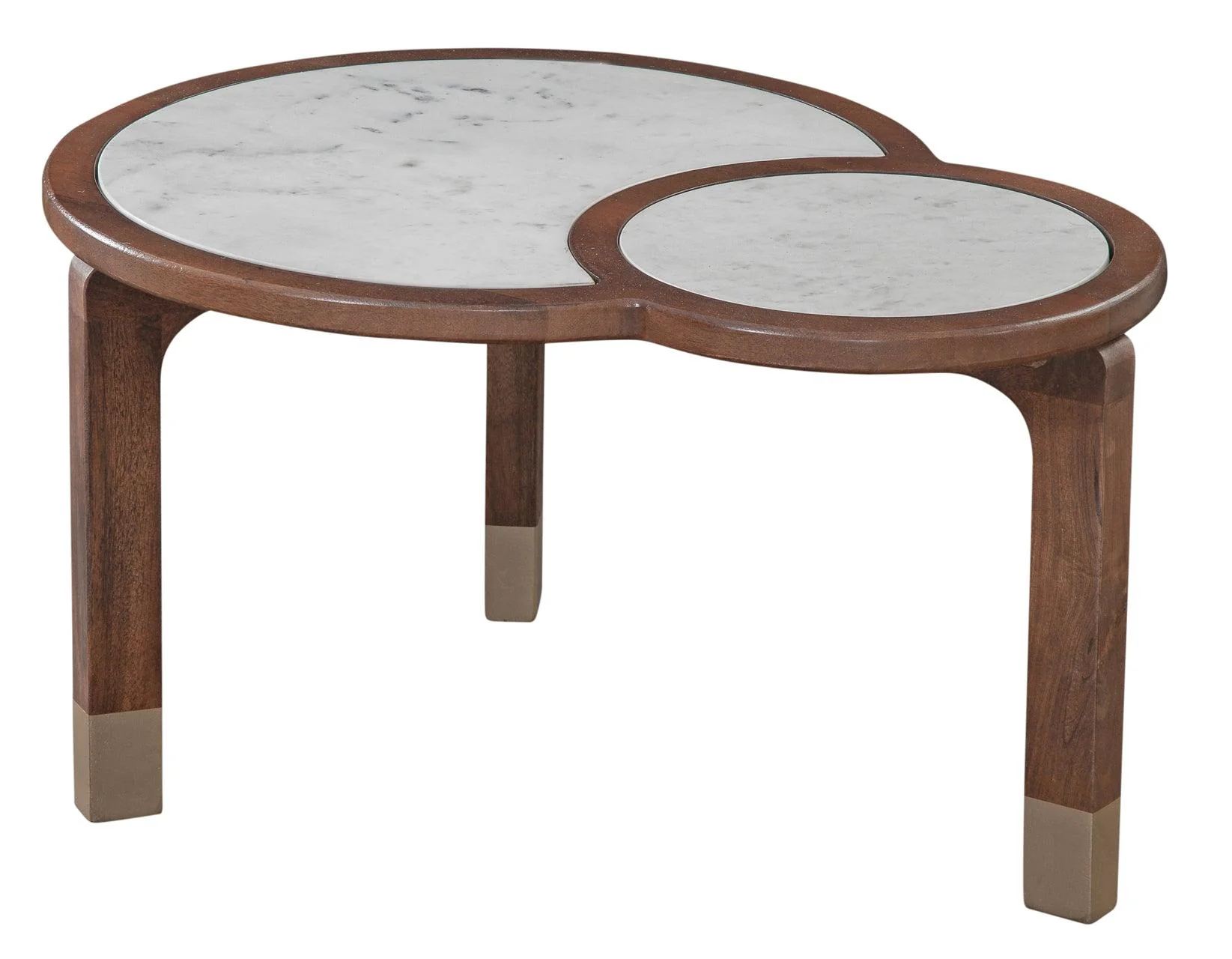 Oormi Banswara White Marble Inlay Coffee Table - Image 2