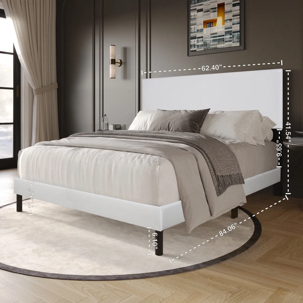 Opal White Queen Platform Bed - Image 3