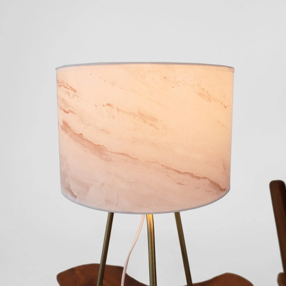 Optima Marble Lampshade Table Lamp - Bronze - Image 4