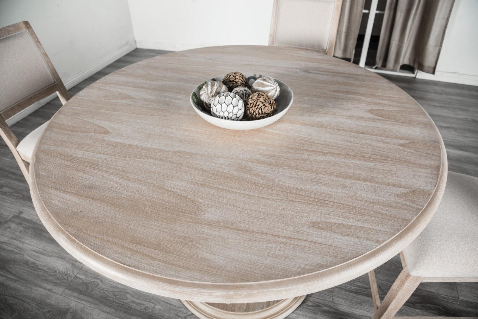 Orbetello Distressed Natural 54" Round Counter Table - Image 3
