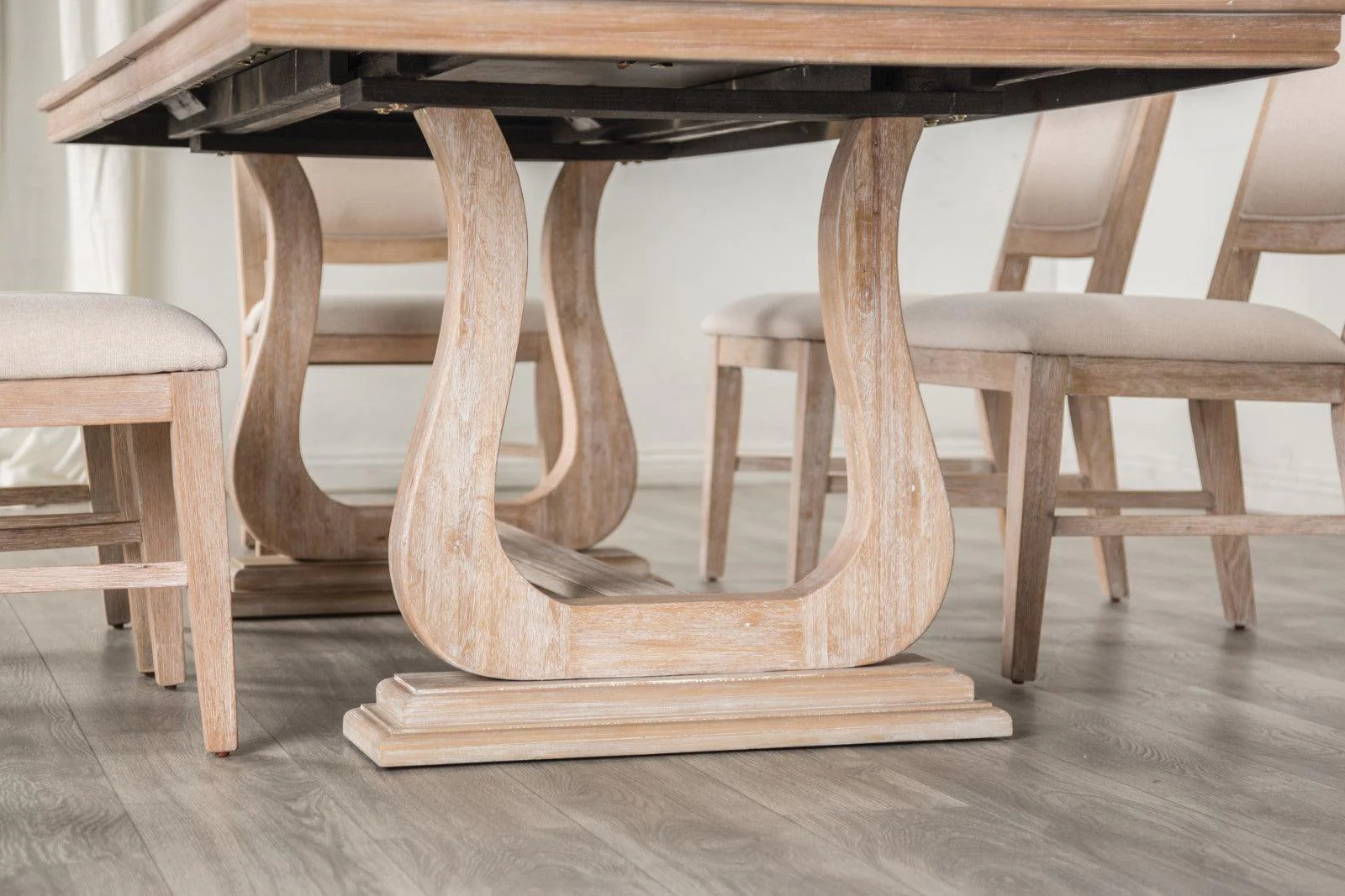 Orbetello Distressed Natural Dining Table - Image 2