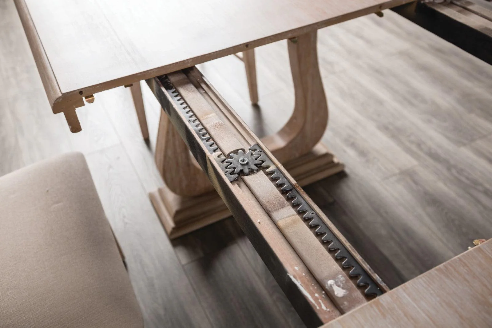 Orbetello Distressed Natural Dining Table - Image 4