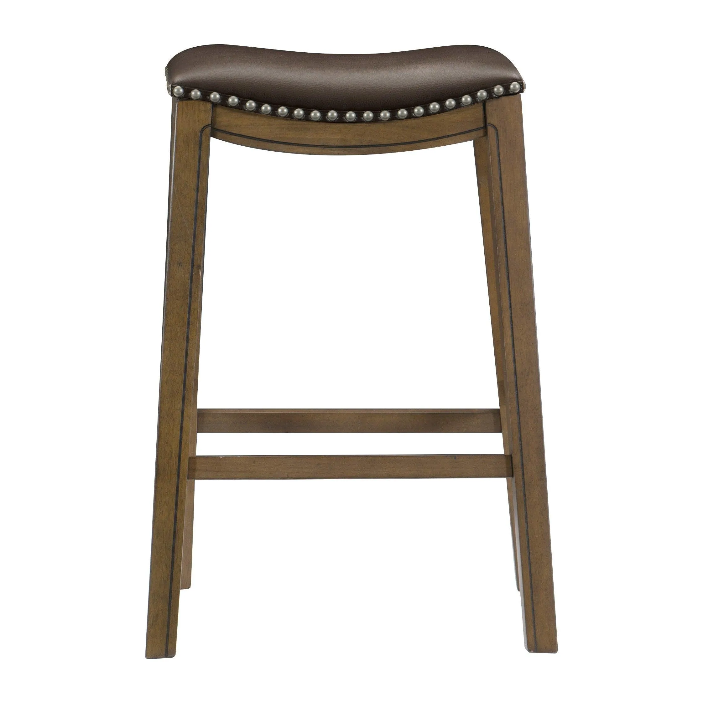 Ordway Brown/Brown Pub Height Stool, Brown - Image 2